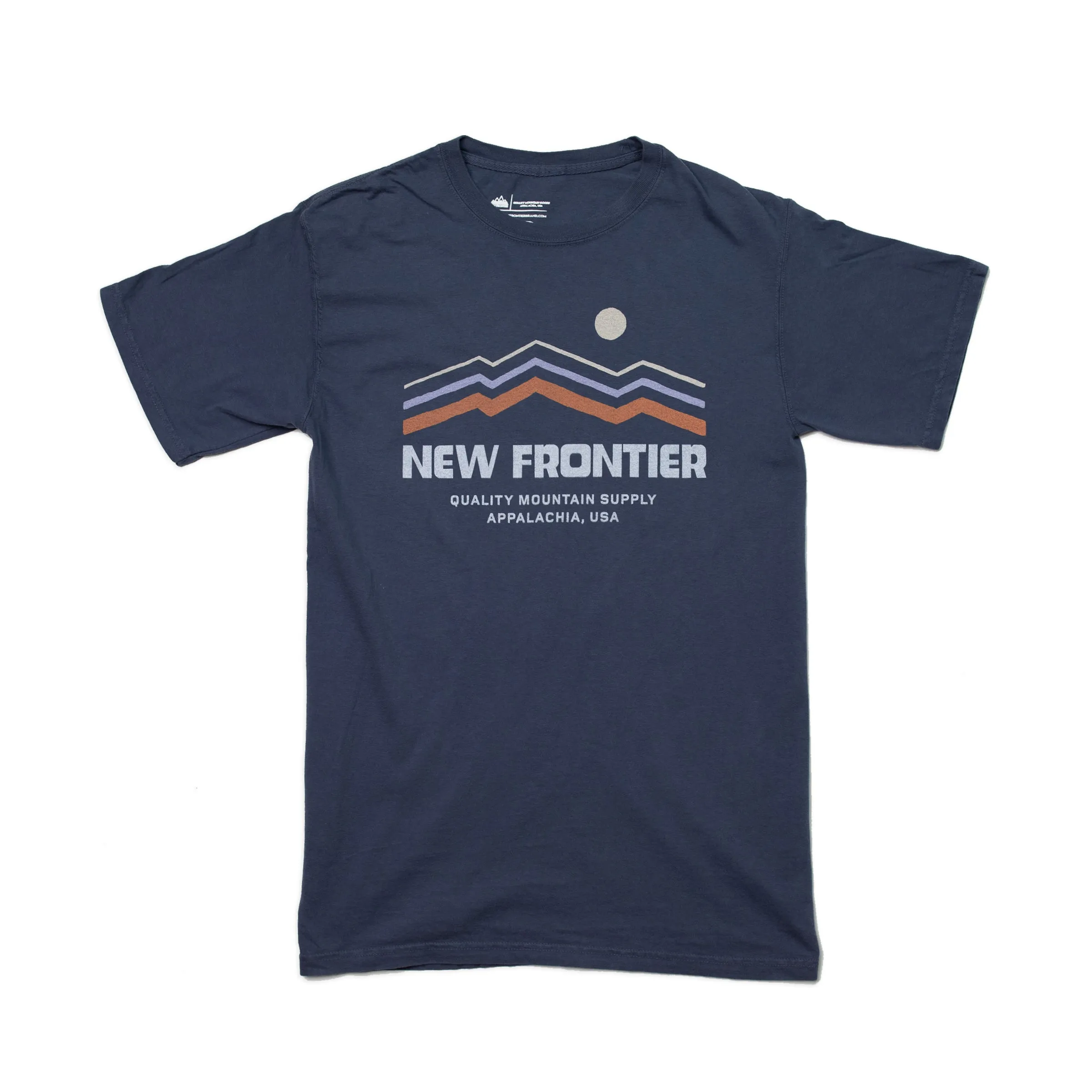 Rolling Hills Cotton Tee (Navy) sold by New Frontier