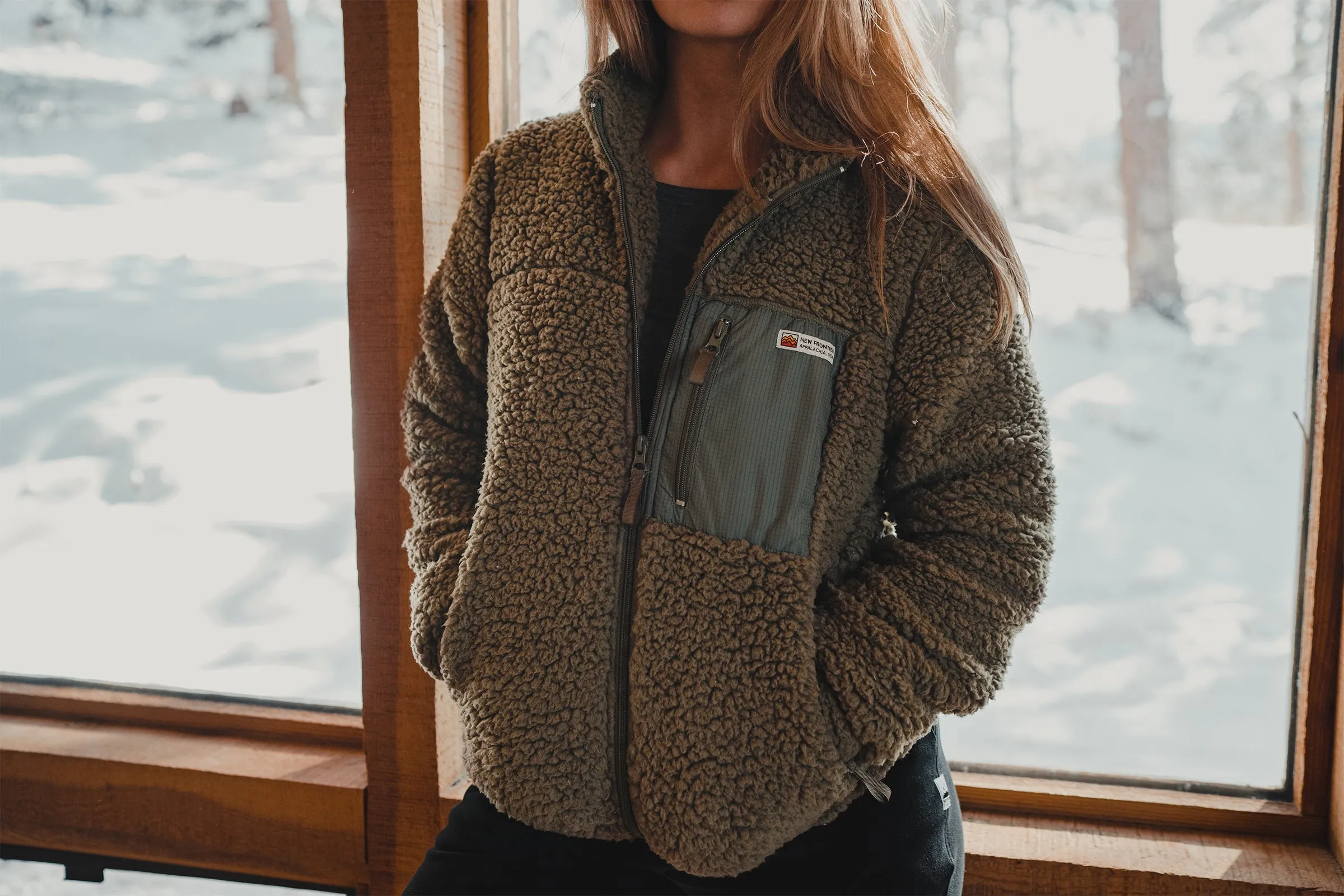 Women's Pillow Fleece Jacket (Spruce) sold by New Frontier product image thumbnail 3