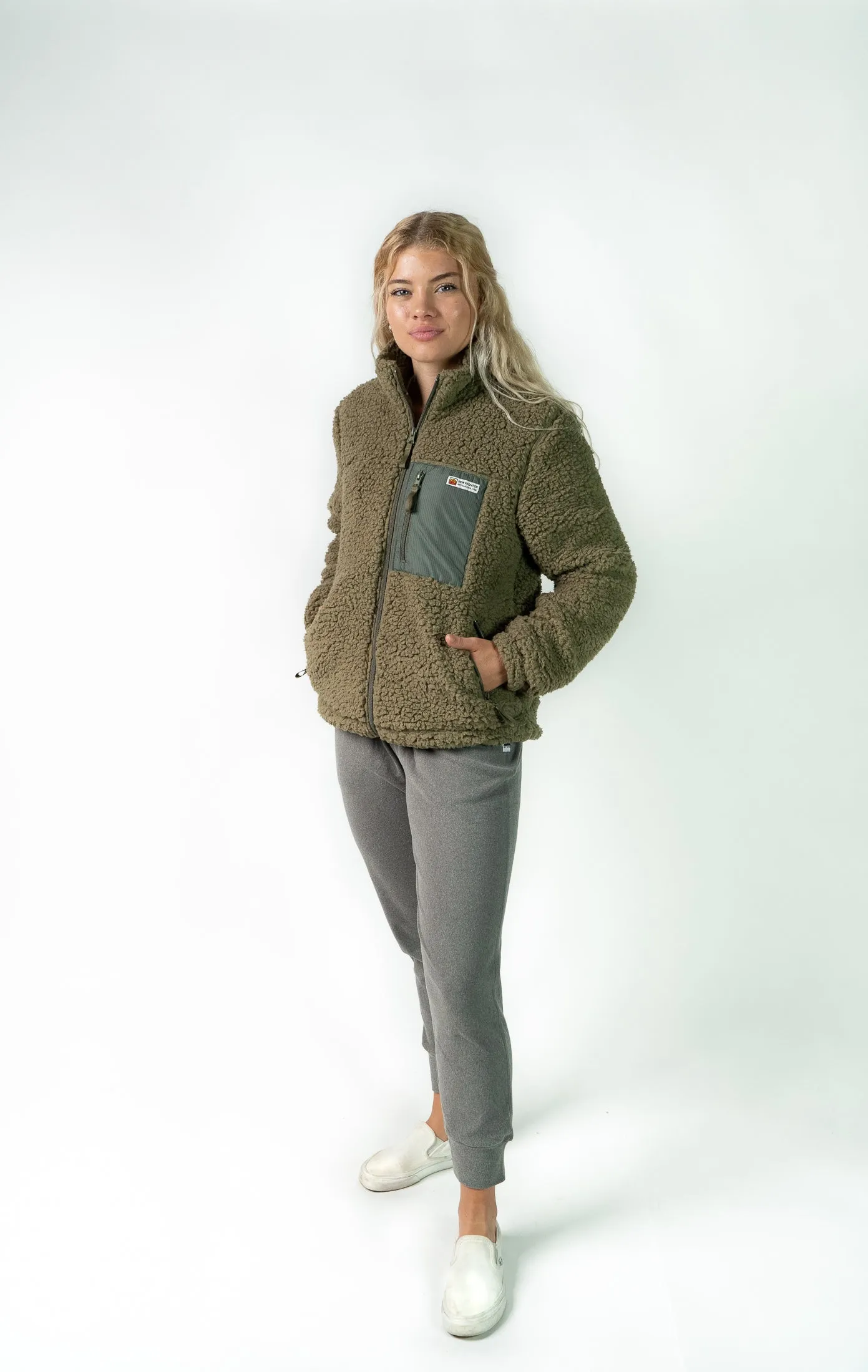 Women's Pillow Fleece Jacket (Spruce) sold by New Frontier product image thumbnail 4