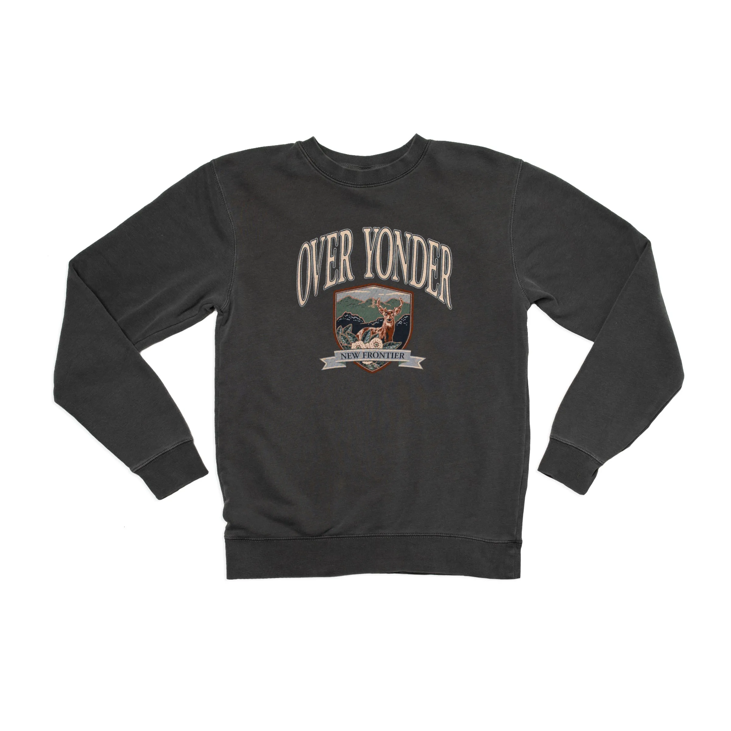 Over Yonder Crewneck (Charcoal) sold by New Frontier