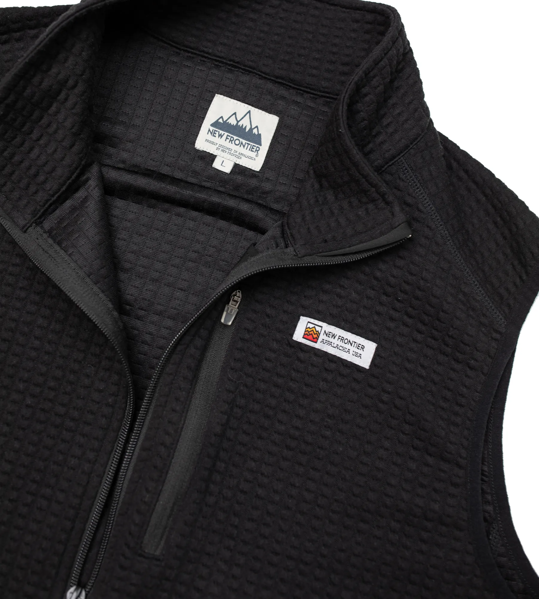 Waffle Zip Vest sold by New Frontier product image thumbnail 2