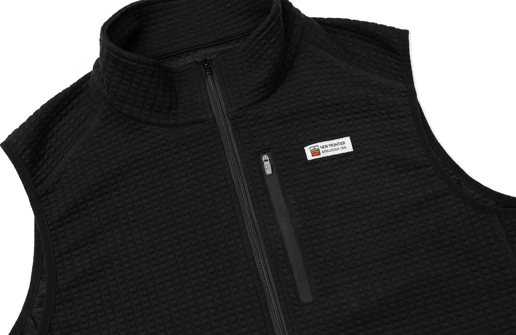 Waffle Zip Vest sold by New Frontier product image thumbnail 3