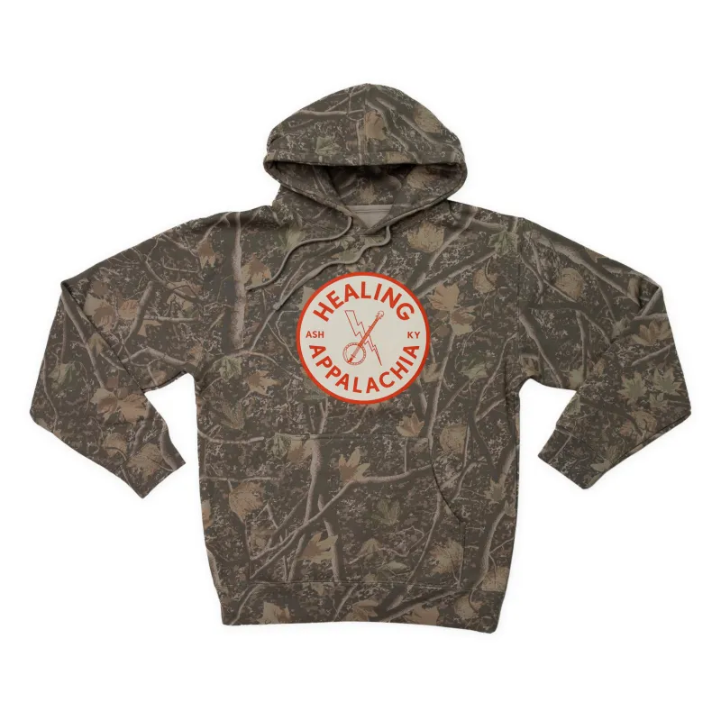 Healing Appalachia Camo Hoodie sold by New Frontier