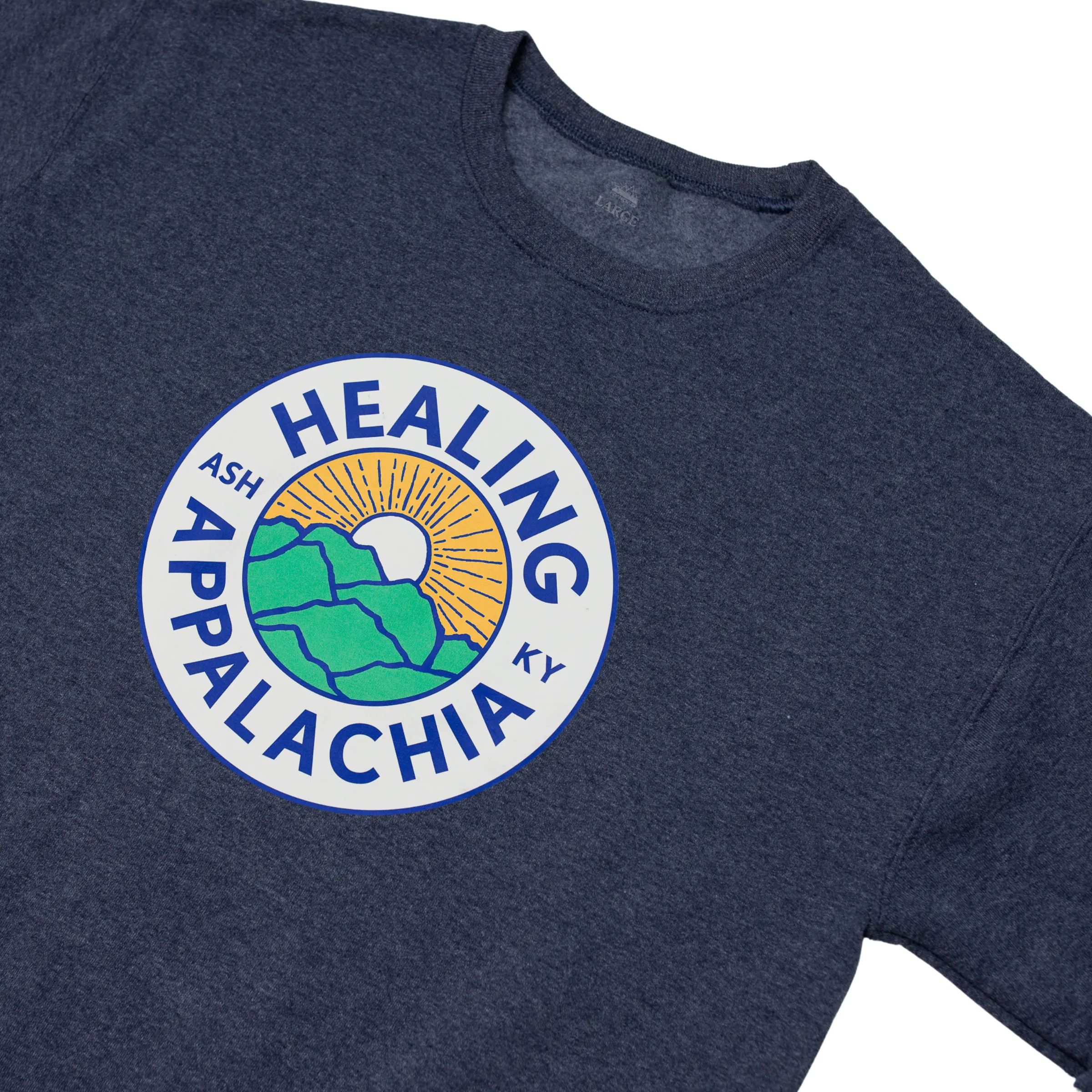 Healing Appalachia Badge Crew (Navy) sold by New Frontier product image thumbnail 2