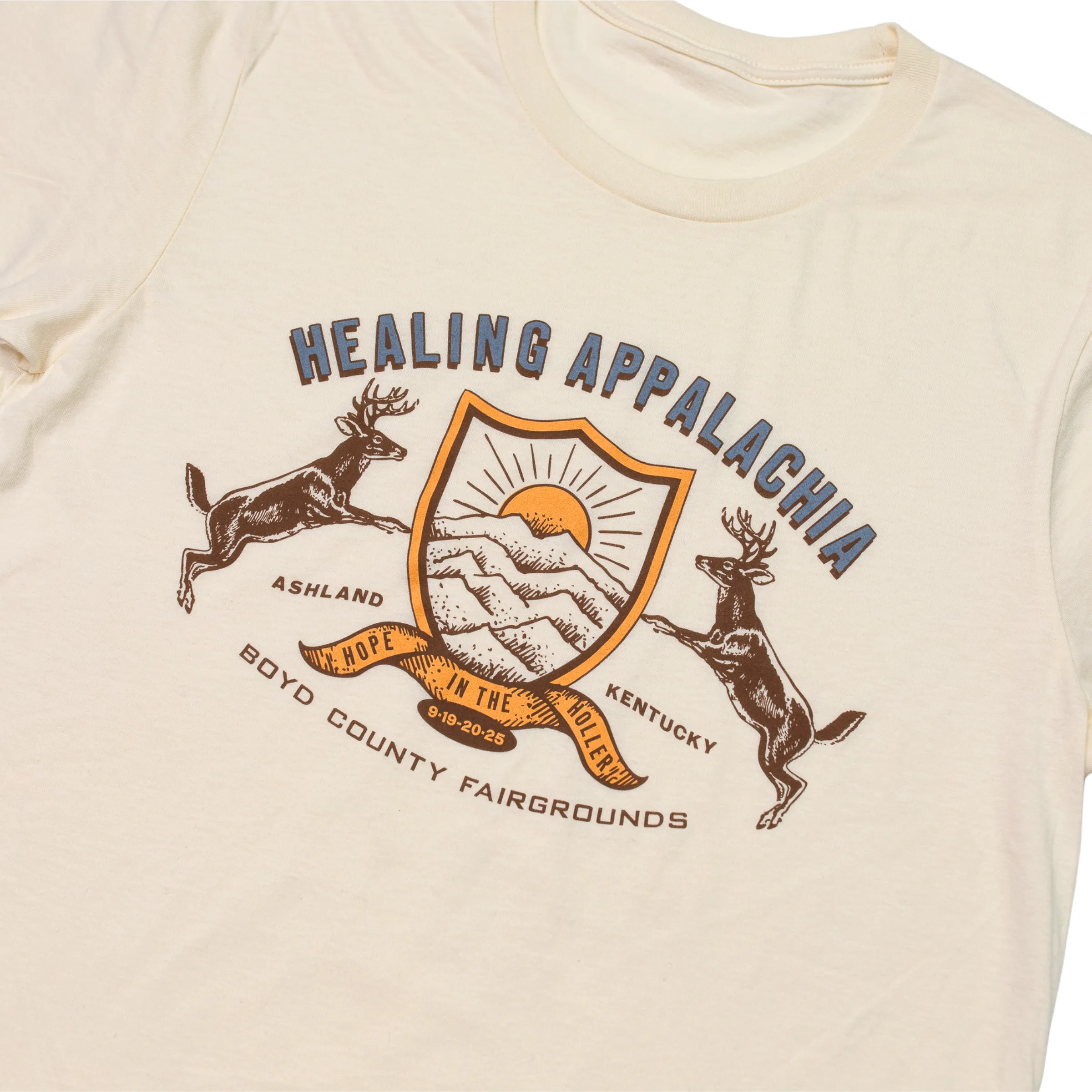 Healing Appalachia Shield Tee (Natural) sold by New Frontier product image thumbnail 2