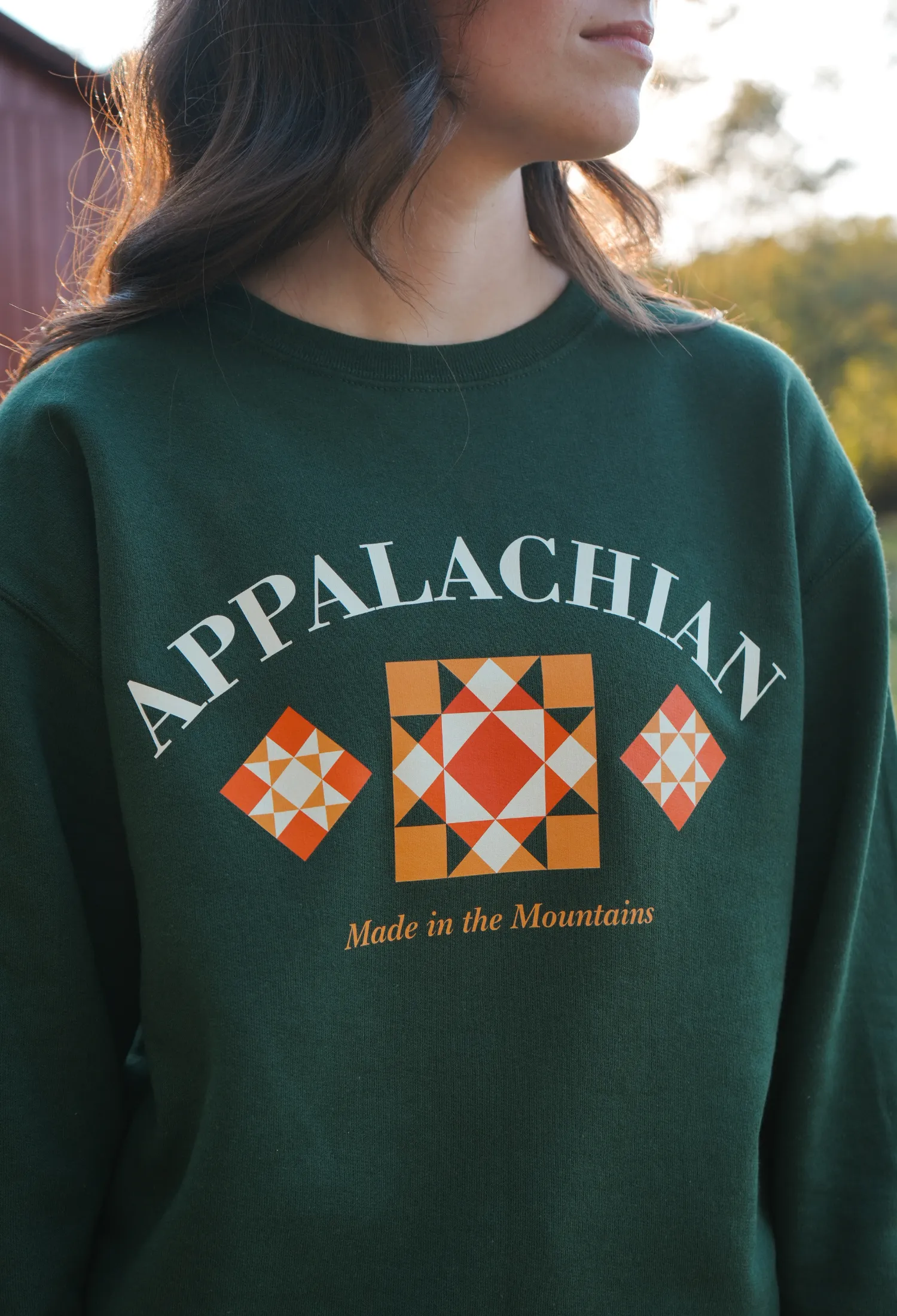 Appalachian Quilt Sweater (Forest) sold by New Frontier product image thumbnail 2