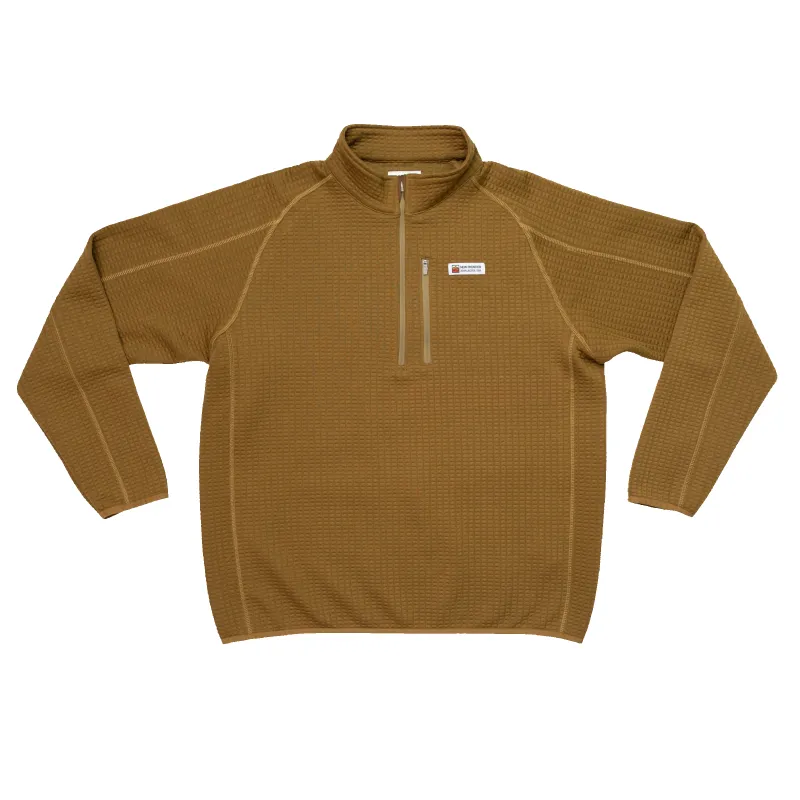 Men's Waffle 1/4 Zip Pullover (Yellowstone) sold by New Frontier