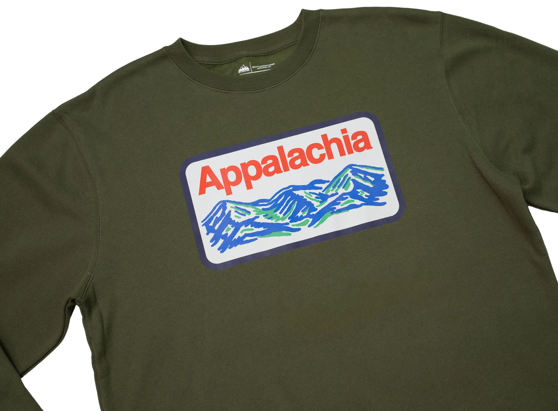 Appalachia Patch Crewneck (Deep Olive) sold by New Frontier product image thumbnail 3