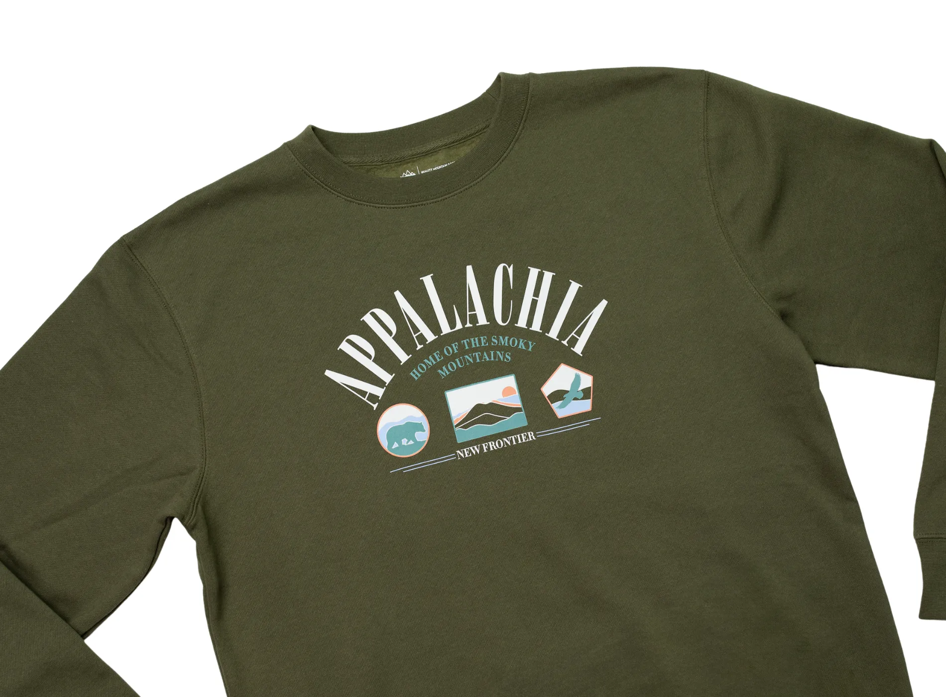 90's Appalachia Crewneck (Deep Olive) sold by New Frontier product image thumbnail 3