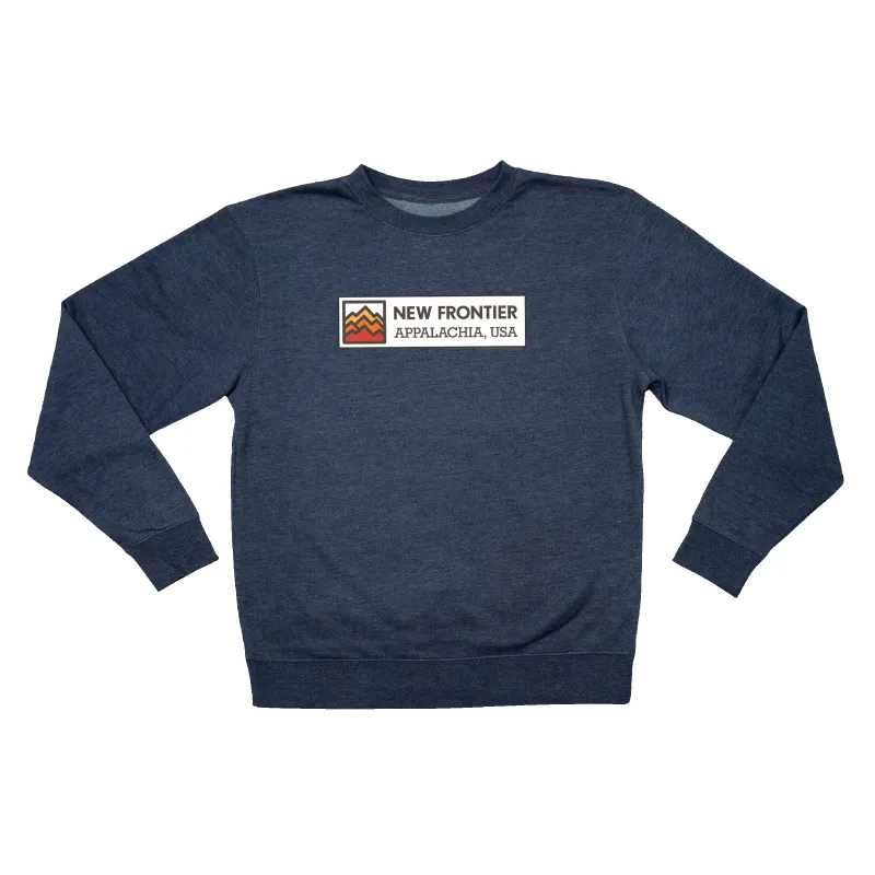 NF Badge Crewneck (Navy) sold by New Frontier