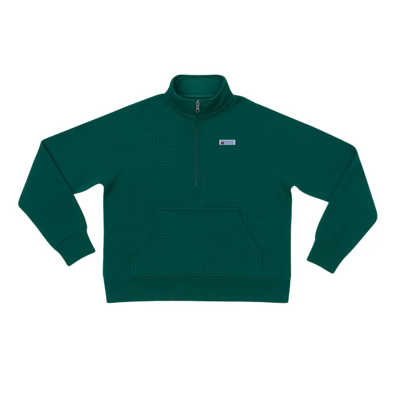Women's Waffle 1/2 Zip (Forest) sold by New Frontier