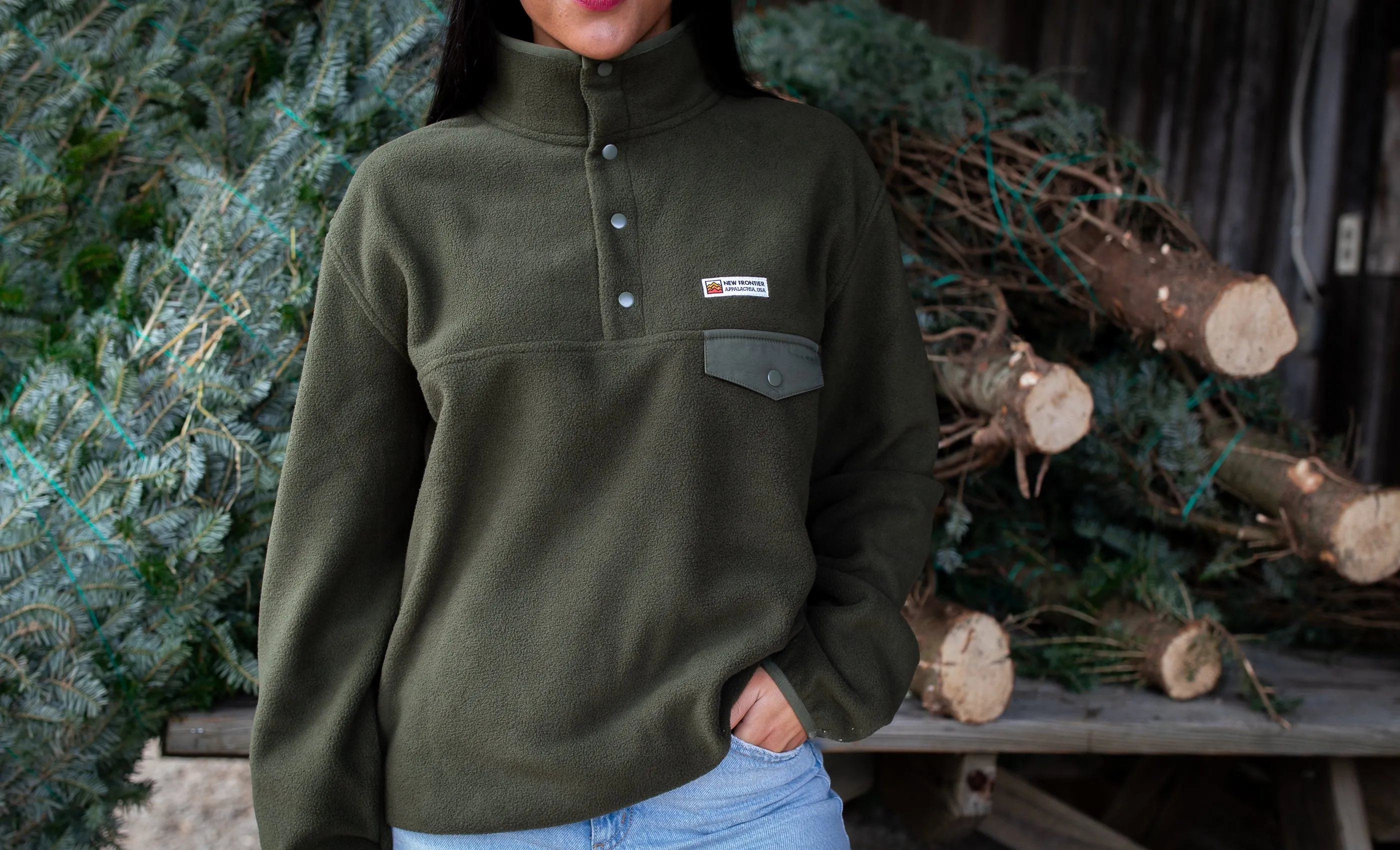 Frontier Fleece Pullover (Hunter) sold by New Frontier product image thumbnail 2