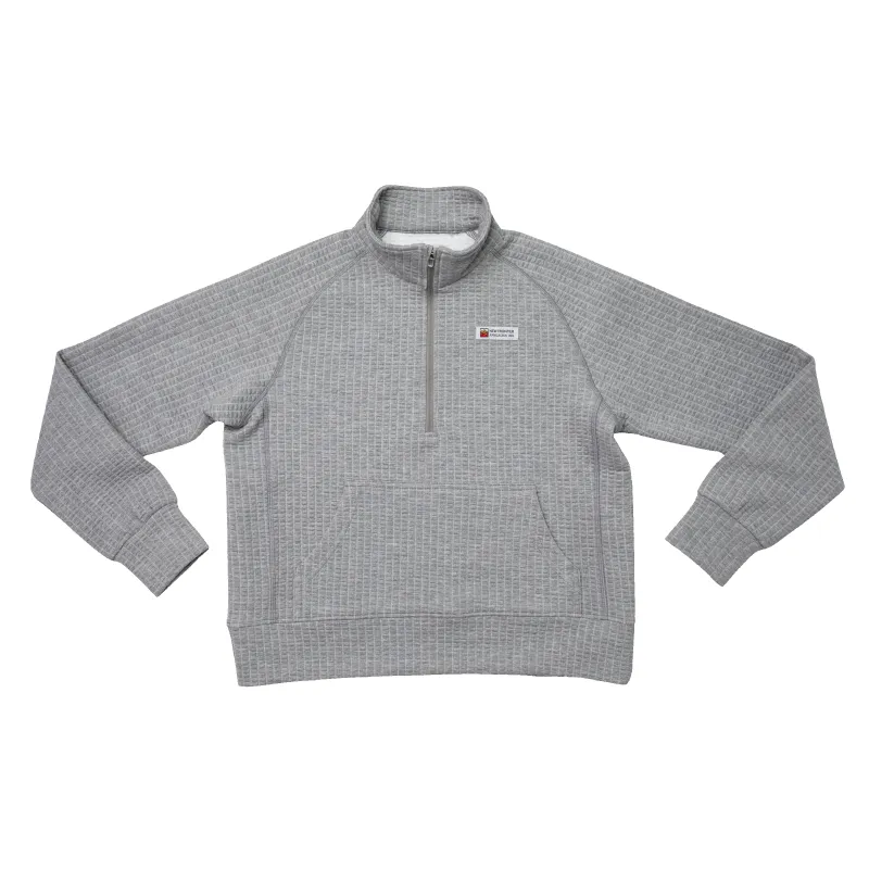 Women's Waffle 1/2 Zip (Ash) sold by New Frontier