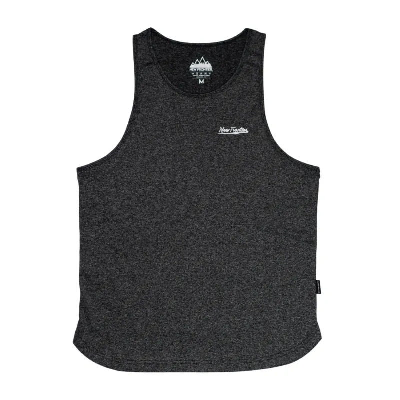 Men's Leisure Tank Top - Heather Charcoal sold by New Frontier