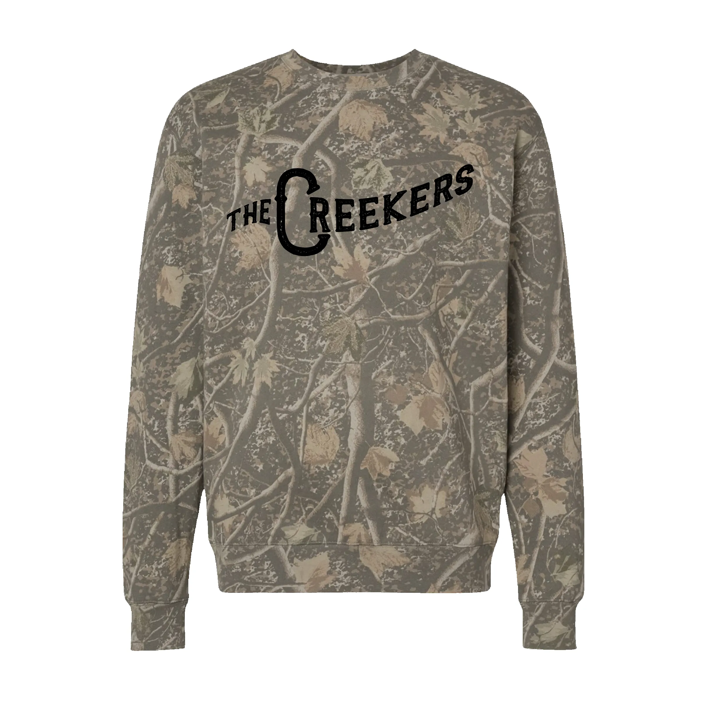 The Creekers Camo Crewneck sold by New Frontier