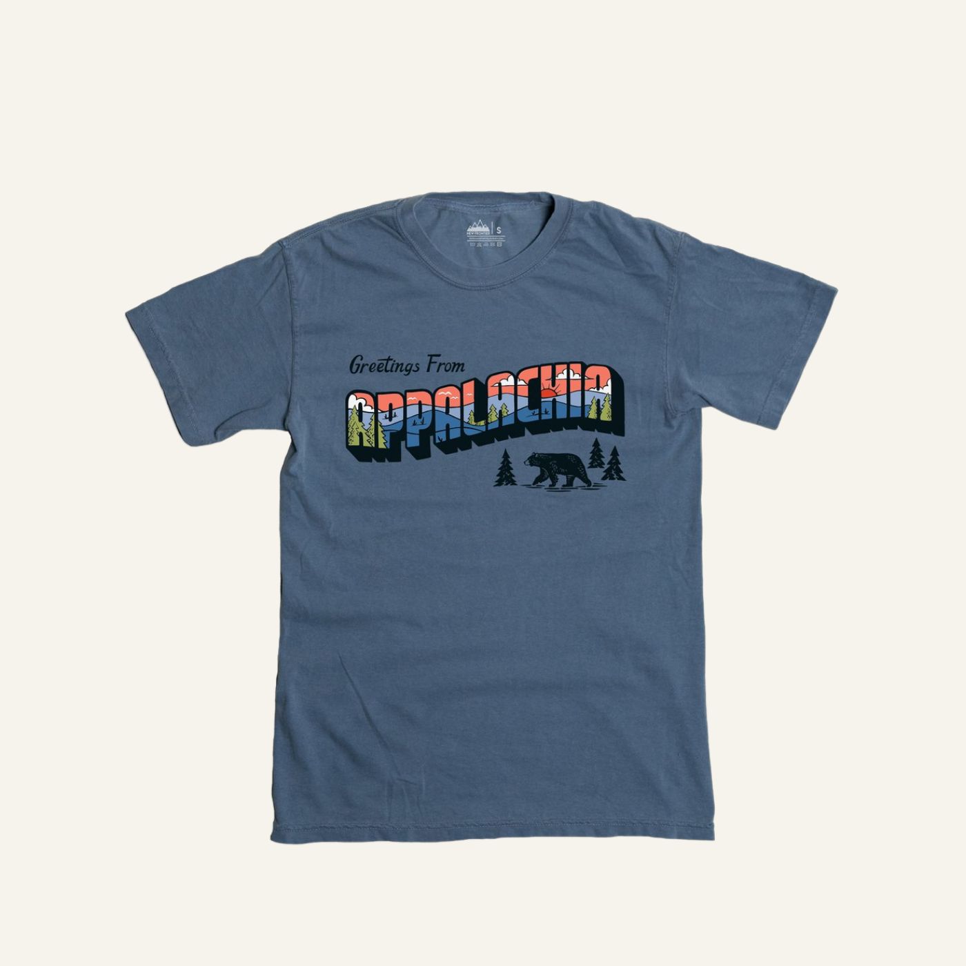 Greetings from Appalachia Tee (Slate) sold by New Frontier