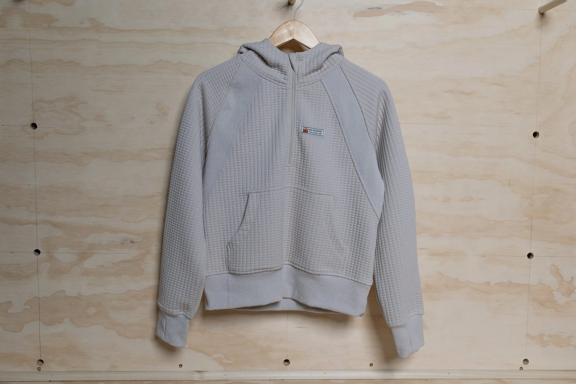 Women's Waffle Tech Hoodie (Stone) sold by New Frontier product image thumbnail 4