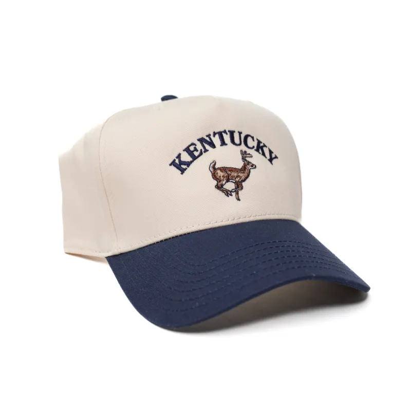 Kentucky Buck Hat ( Navy & Natural ) sold by New Frontier