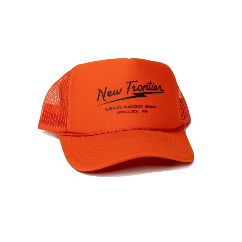 Bolt Trucker Hat (Orange) sold by New Frontier