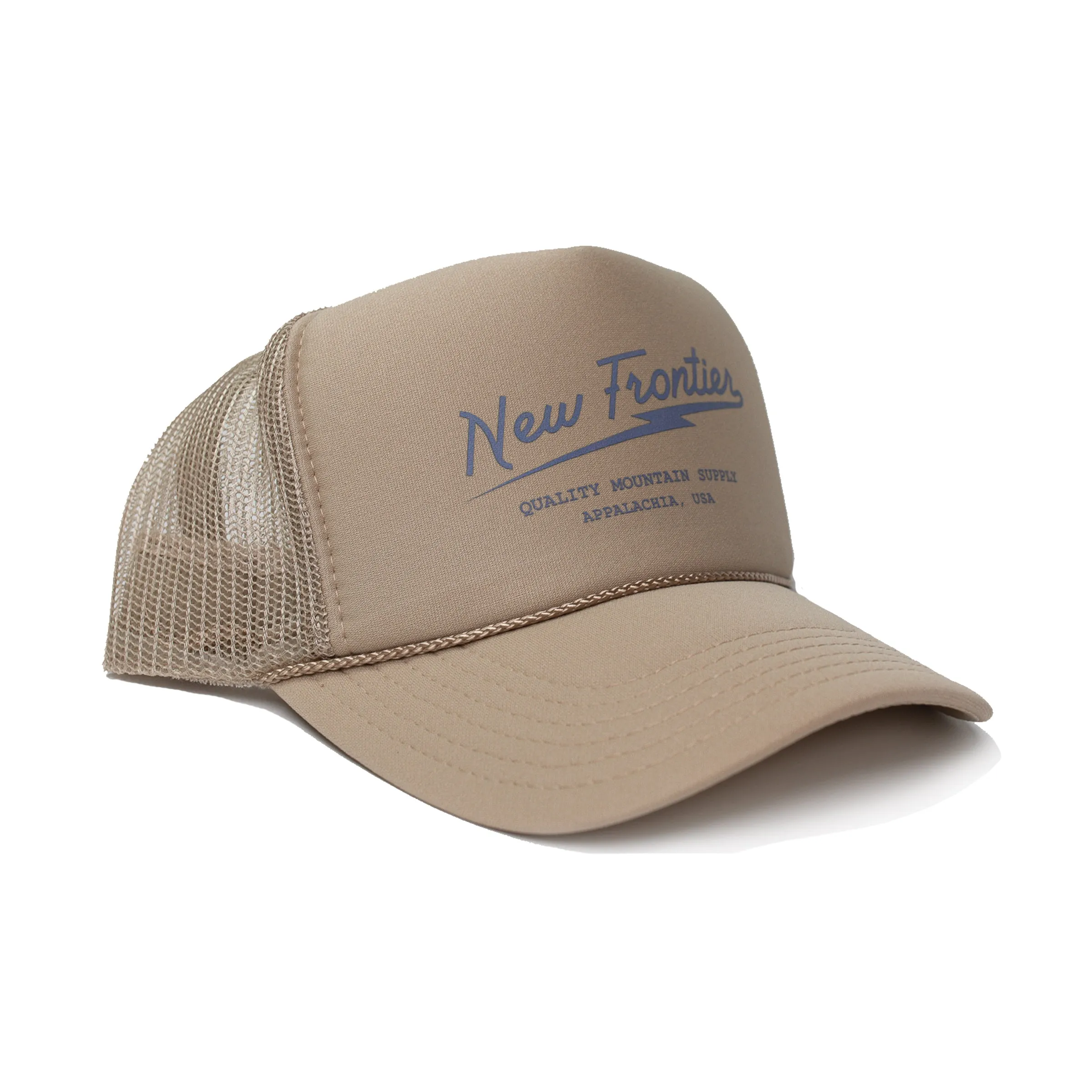 Bolt Trucker Hat (Sandstone) sold by New Frontier