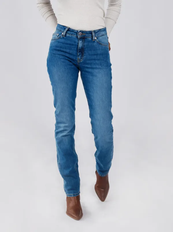 Women's Straight Recycled Jean - Authentic Blue sold by New Frontier