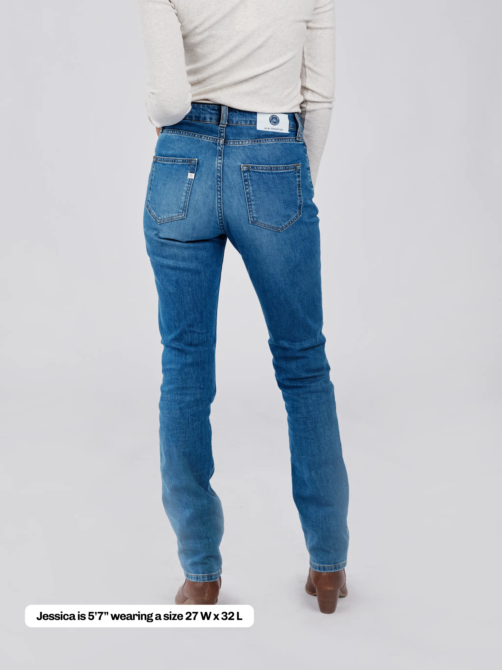 Women's Straight Recycled Jean - Authentic Blue sold by New Frontier product image thumbnail 3