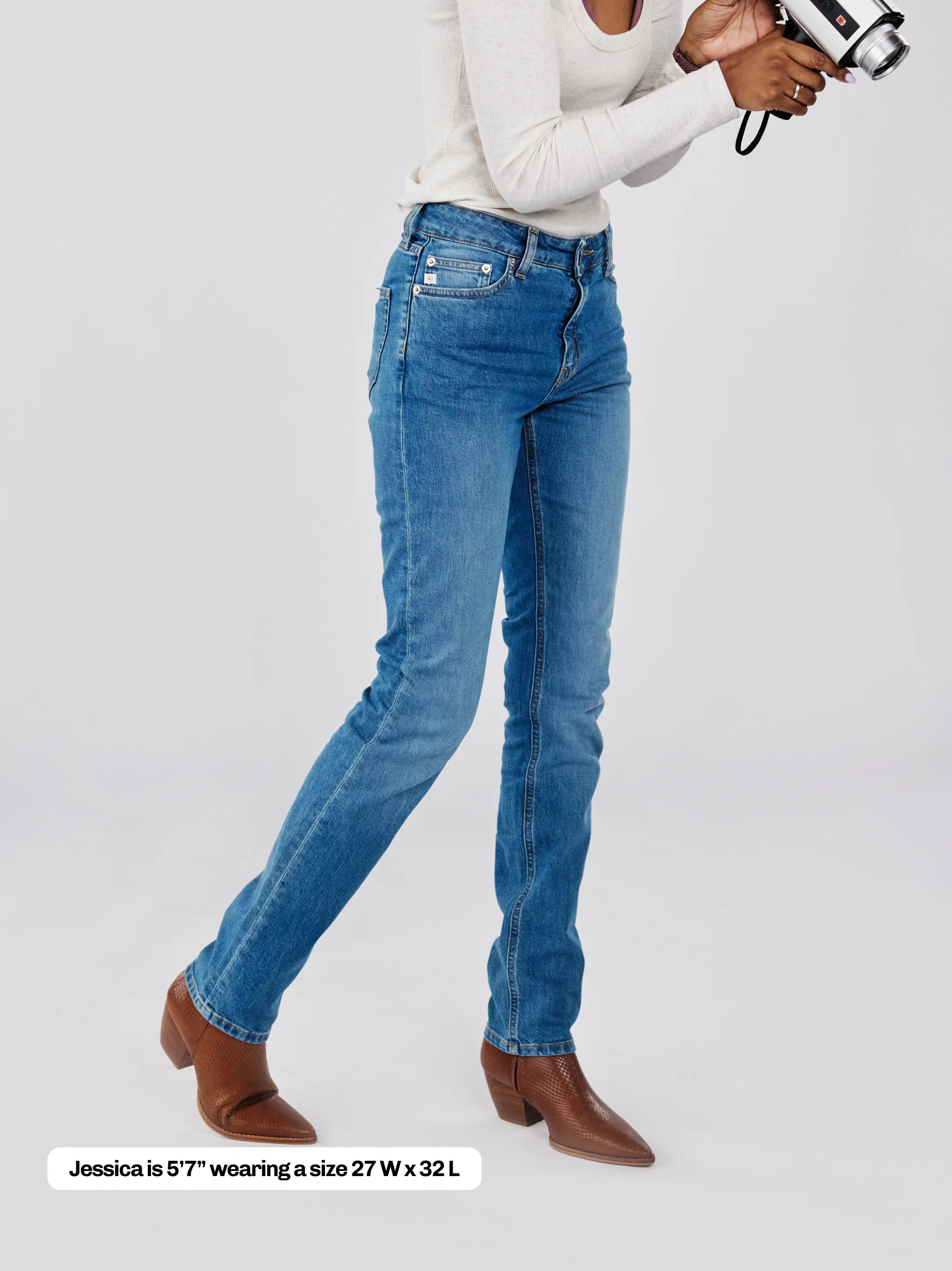 Women's Straight Recycled Jean - Authentic Blue sold by New Frontier product image thumbnail 4