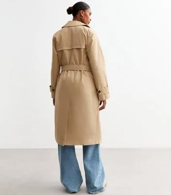 Stone Double Breasted Trench Coat sold by New Look product image thumbnail 4