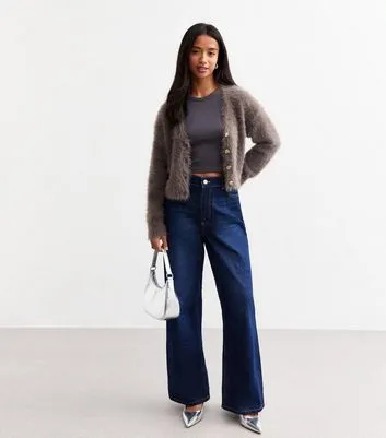 Petite Brown Fluffy Cardigan sold by New Look product image thumbnail 3