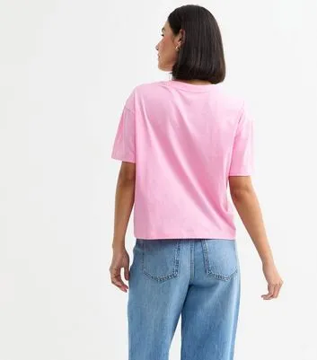 Pink Boxy Fit T-Shirt sold by New Look product image thumbnail 4
