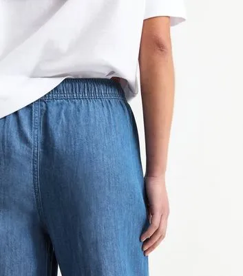 Blue Drawstring Waist Denim Trousers sold by New Look product image thumbnail 5