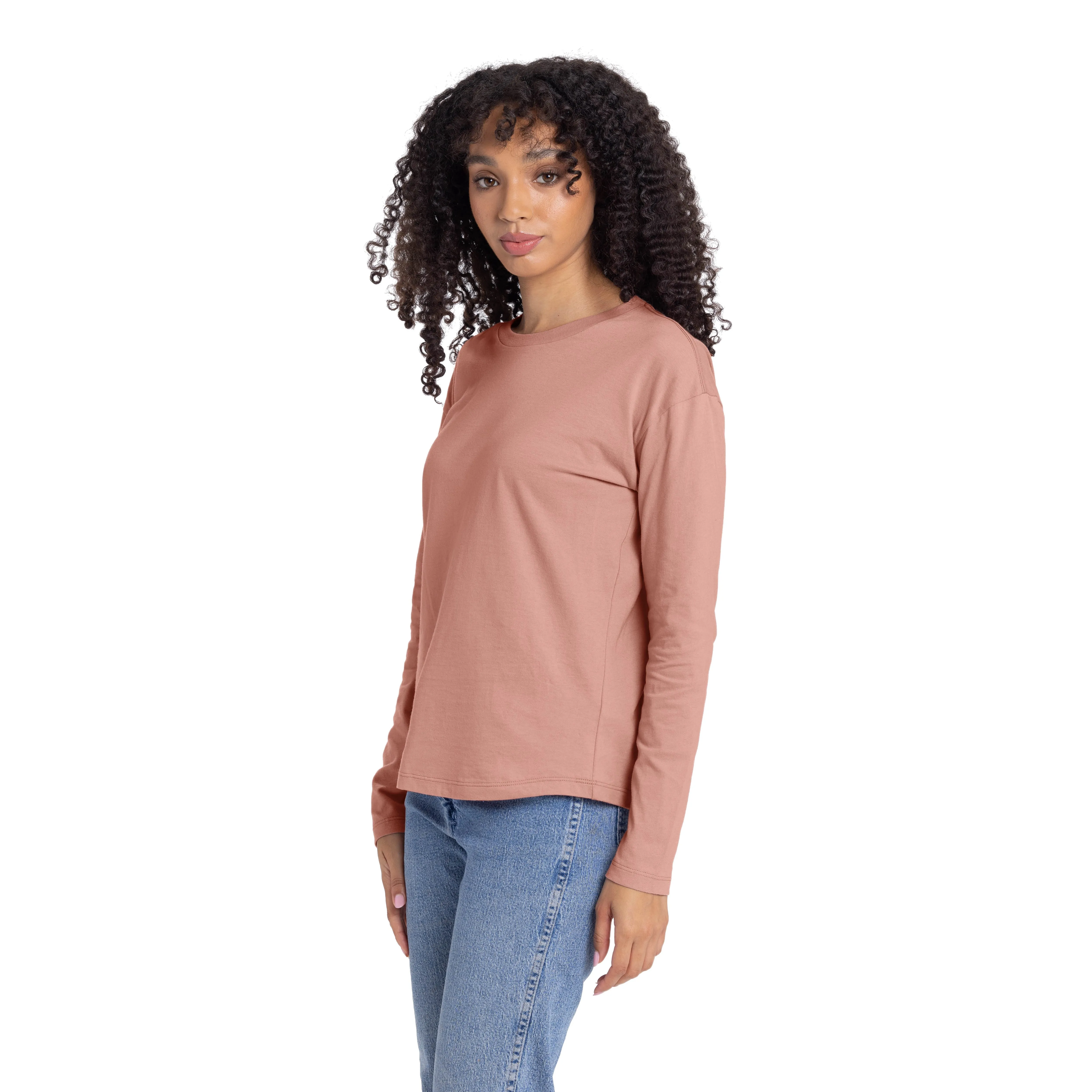 Women's Cotton Relaxed Long Sleeve T-shirt sold by Next Level Apparel product image thumbnail 3