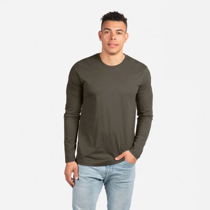 Cotton Long Sleeve T-Shirt sold by Next Level Apparel