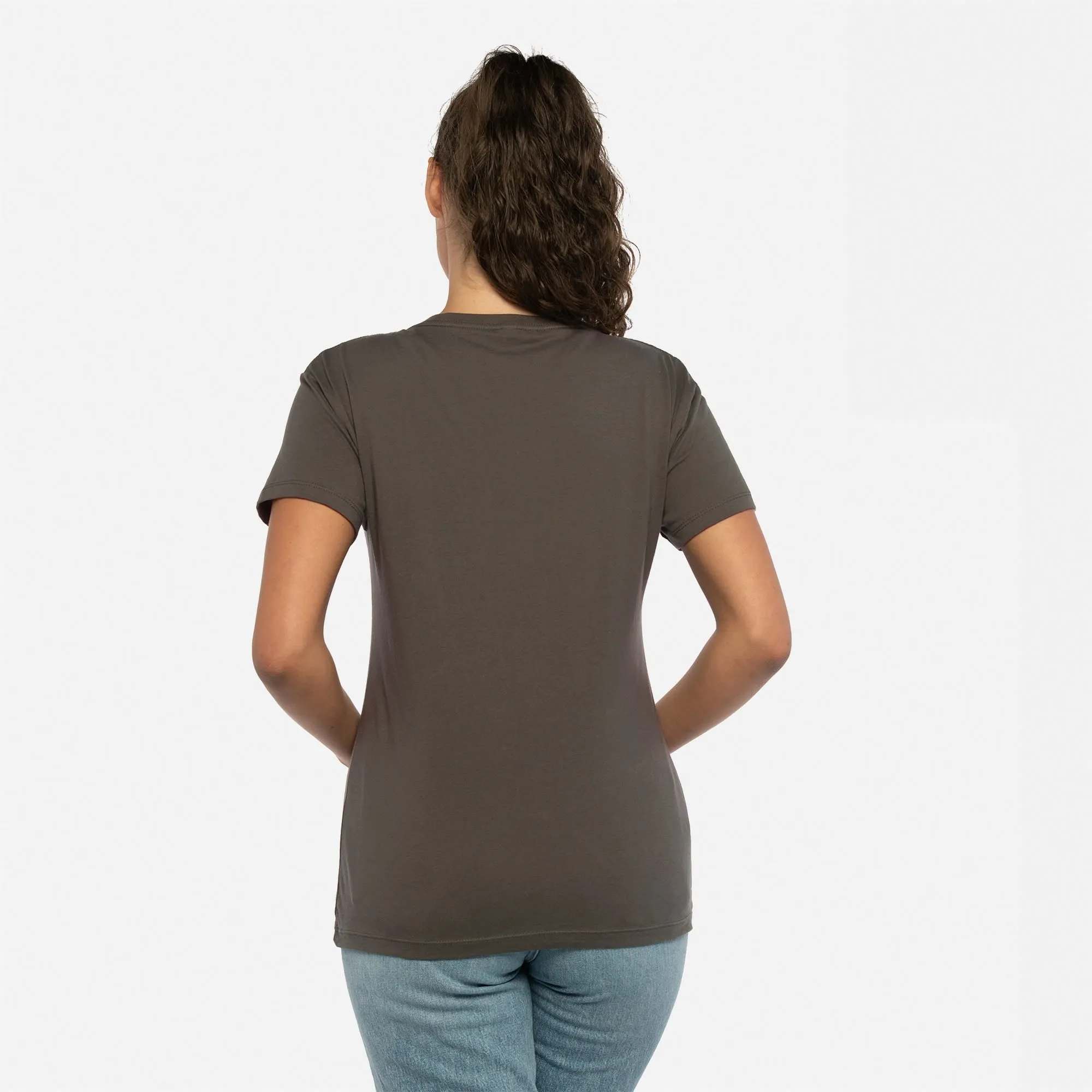 Women's Cotton V-Neck T-Shirt sold by Next Level Apparel product image thumbnail 2