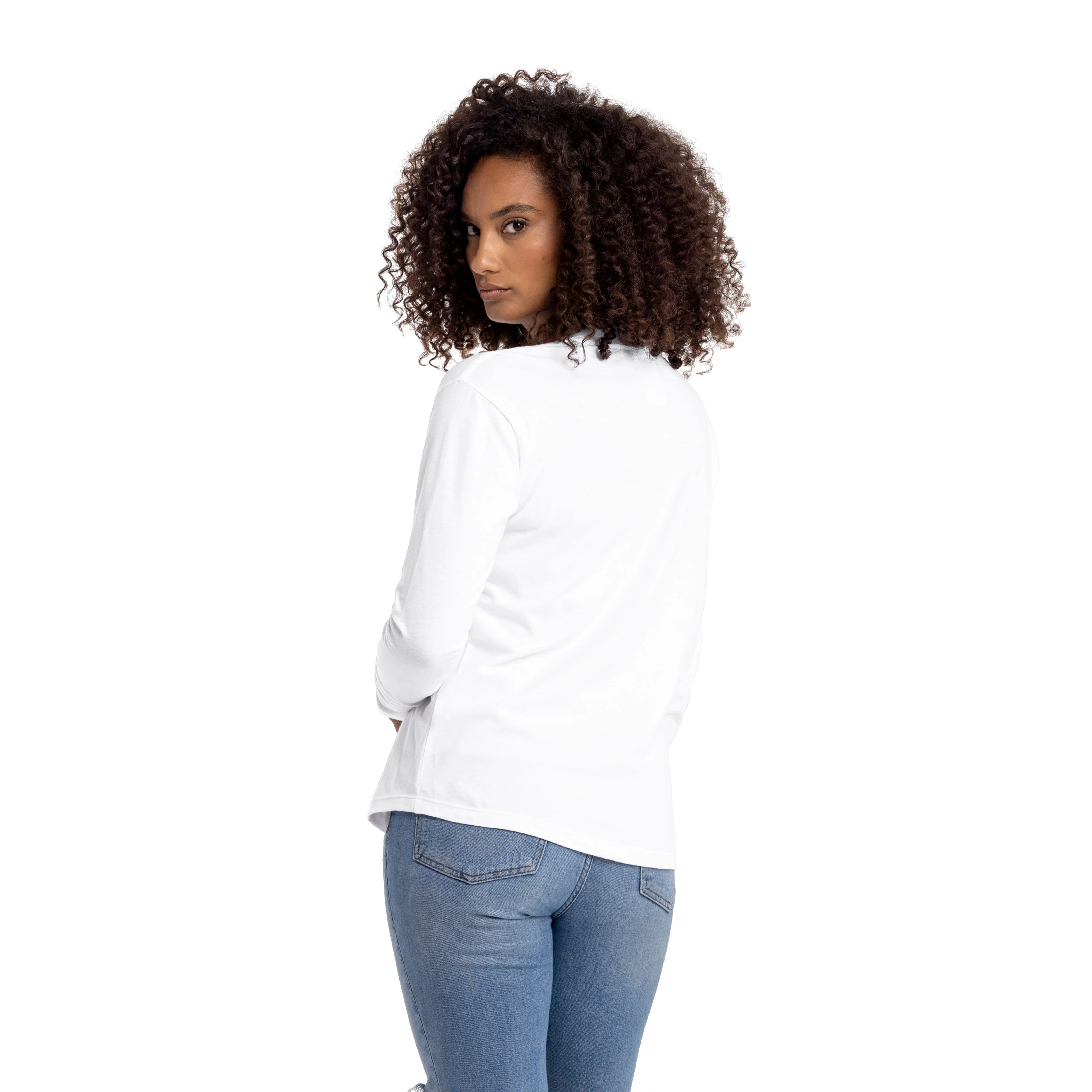 Women's Cotton Relaxed Long Sleeve T-shirt sold by Next Level Apparel product image thumbnail 2