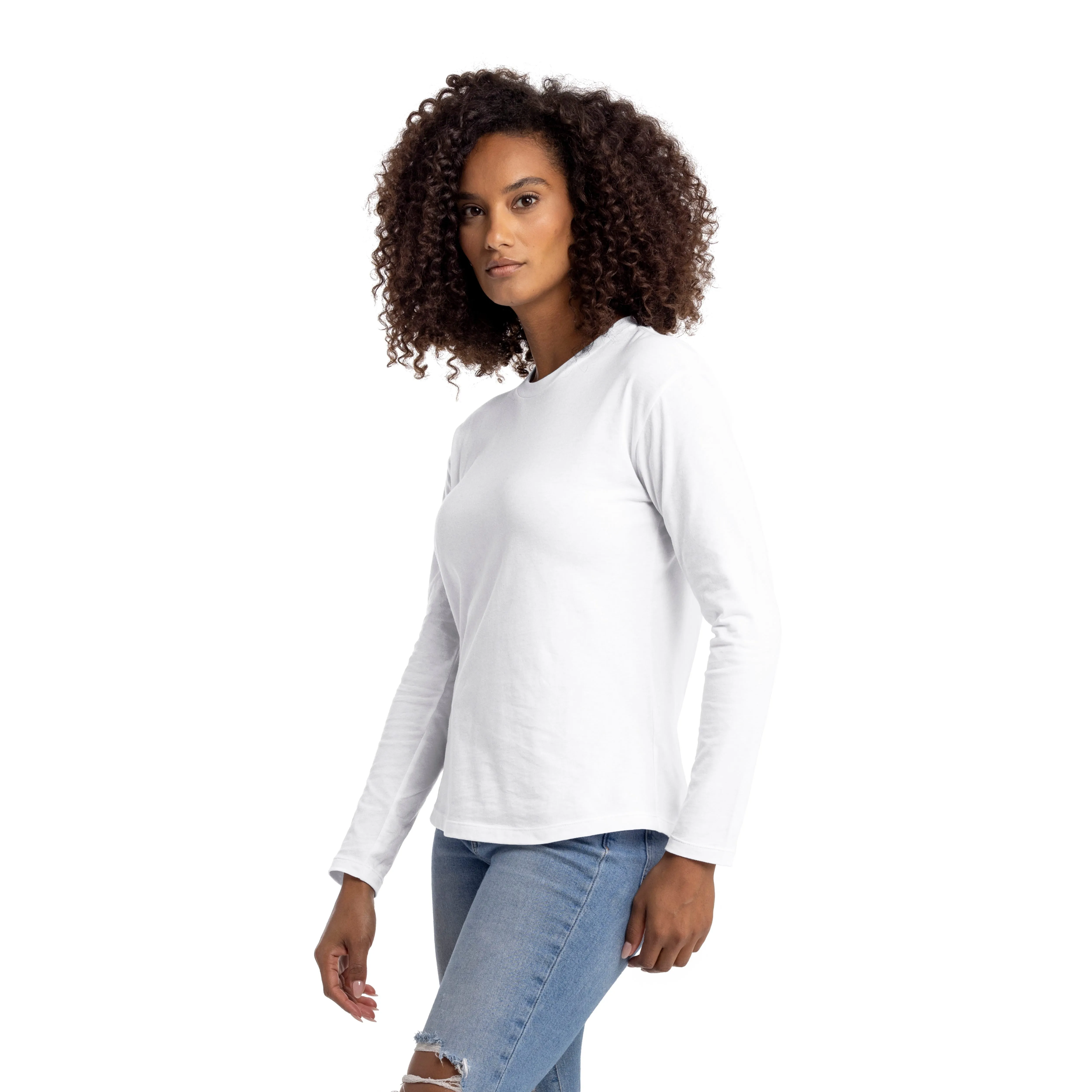 Women's Cotton Relaxed Long Sleeve T-shirt sold by Next Level Apparel product image thumbnail 3