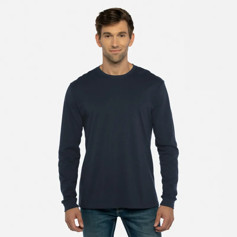 Sueded Long Sleeve T-Shirt sold by Next Level Apparel