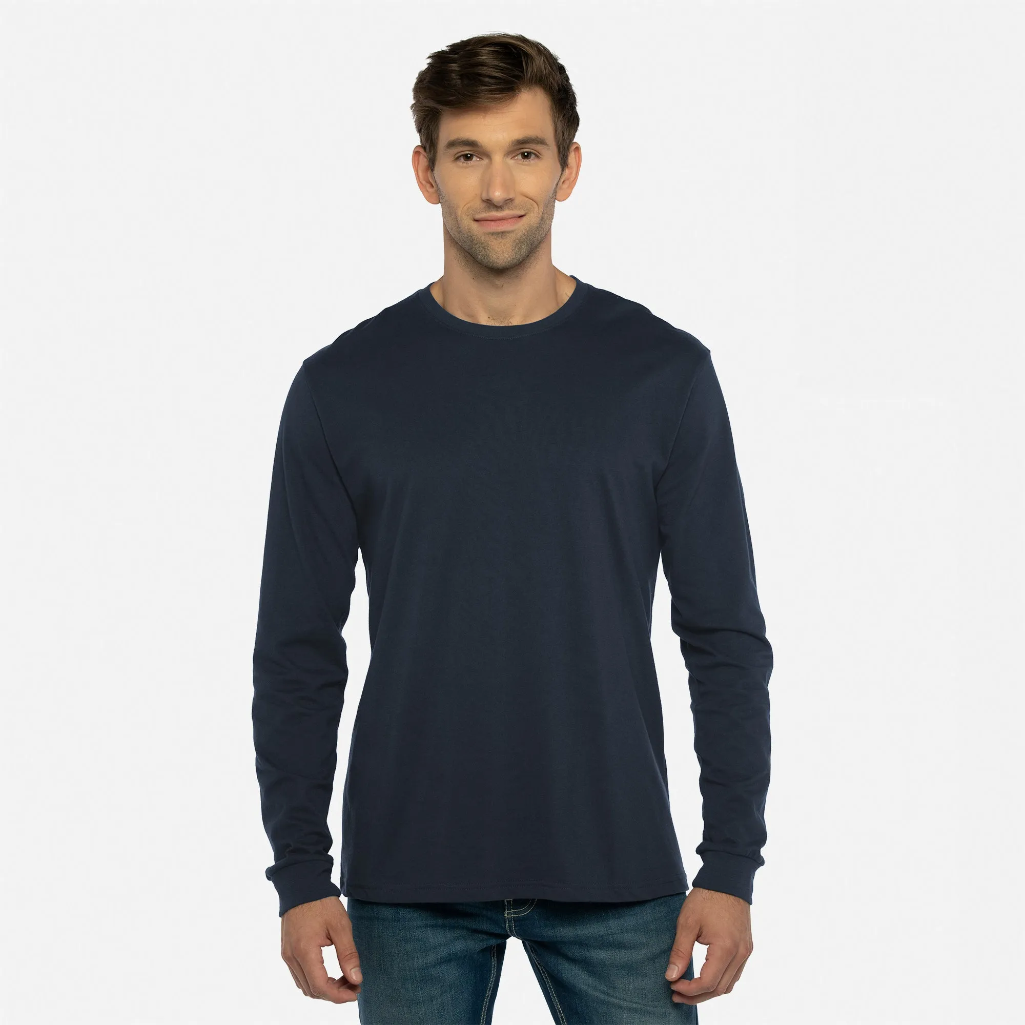 Sueded Long Sleeve T-Shirt sold by Next Level Apparel