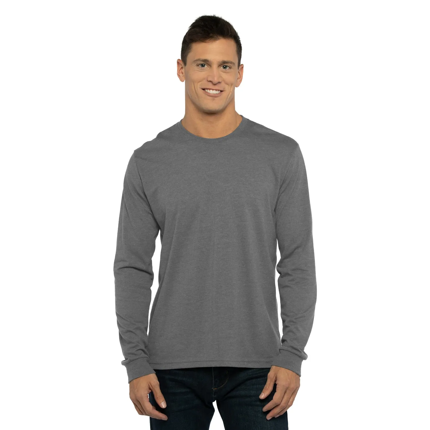 Sueded Long Sleeve T-Shirt sold by Next Level Apparel