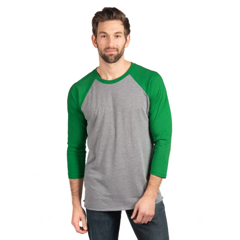 Tri-Blend 3/4 Raglan T-Shirt sold by Next Level Apparel