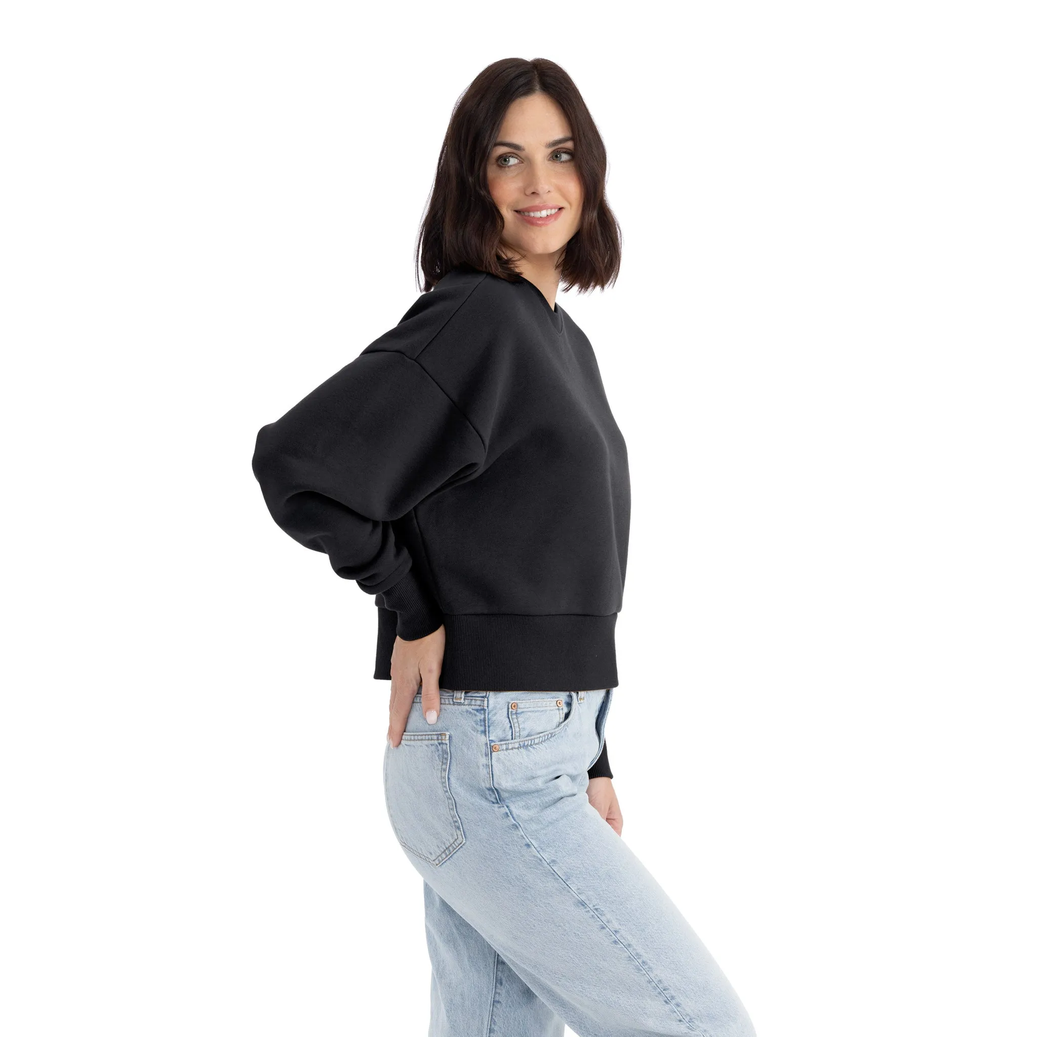 Women's Heavyweight Sweatshirt sold by Next Level Apparel product image thumbnail 3