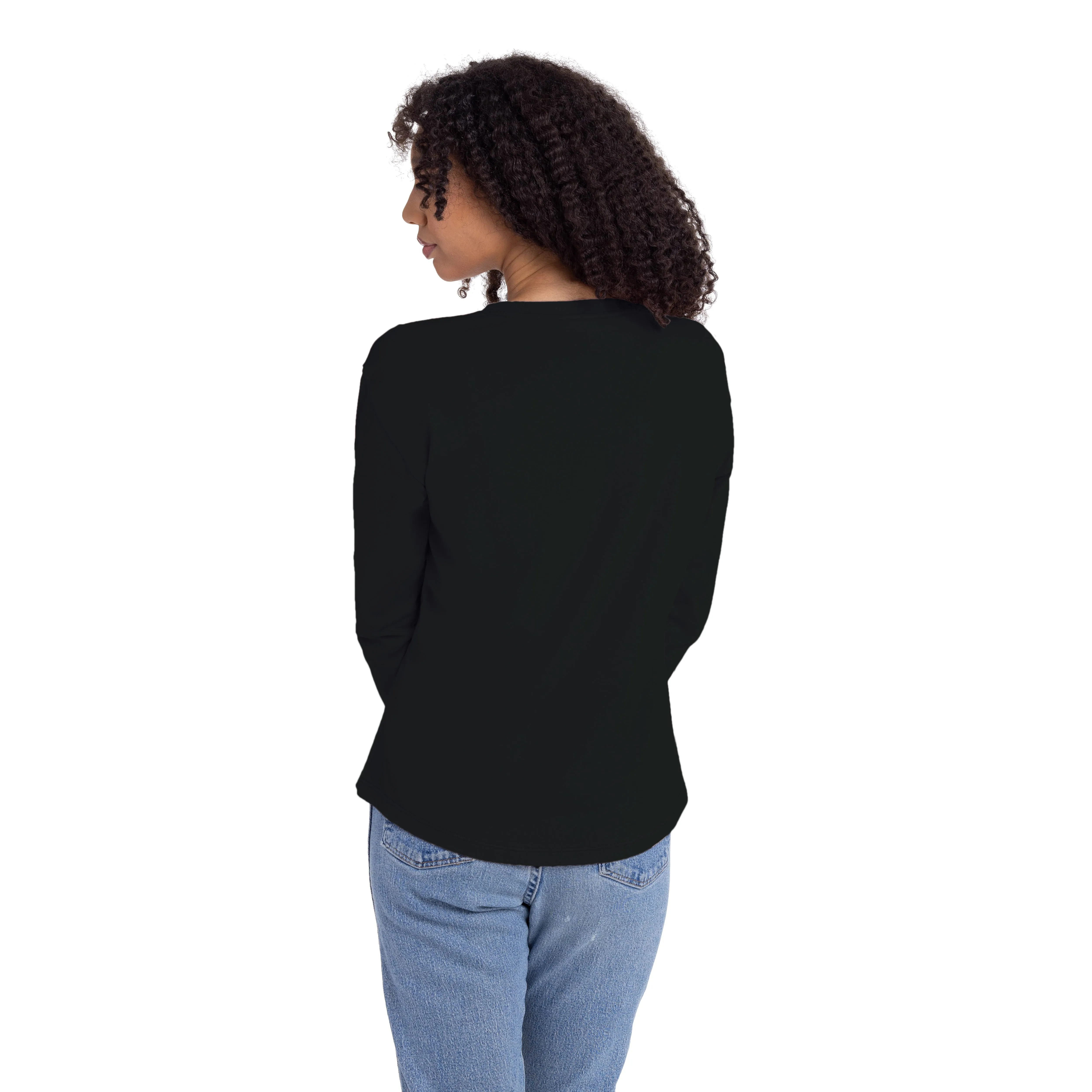 Women's Cotton Relaxed Long Sleeve T-shirt sold by Next Level Apparel product image thumbnail 2
