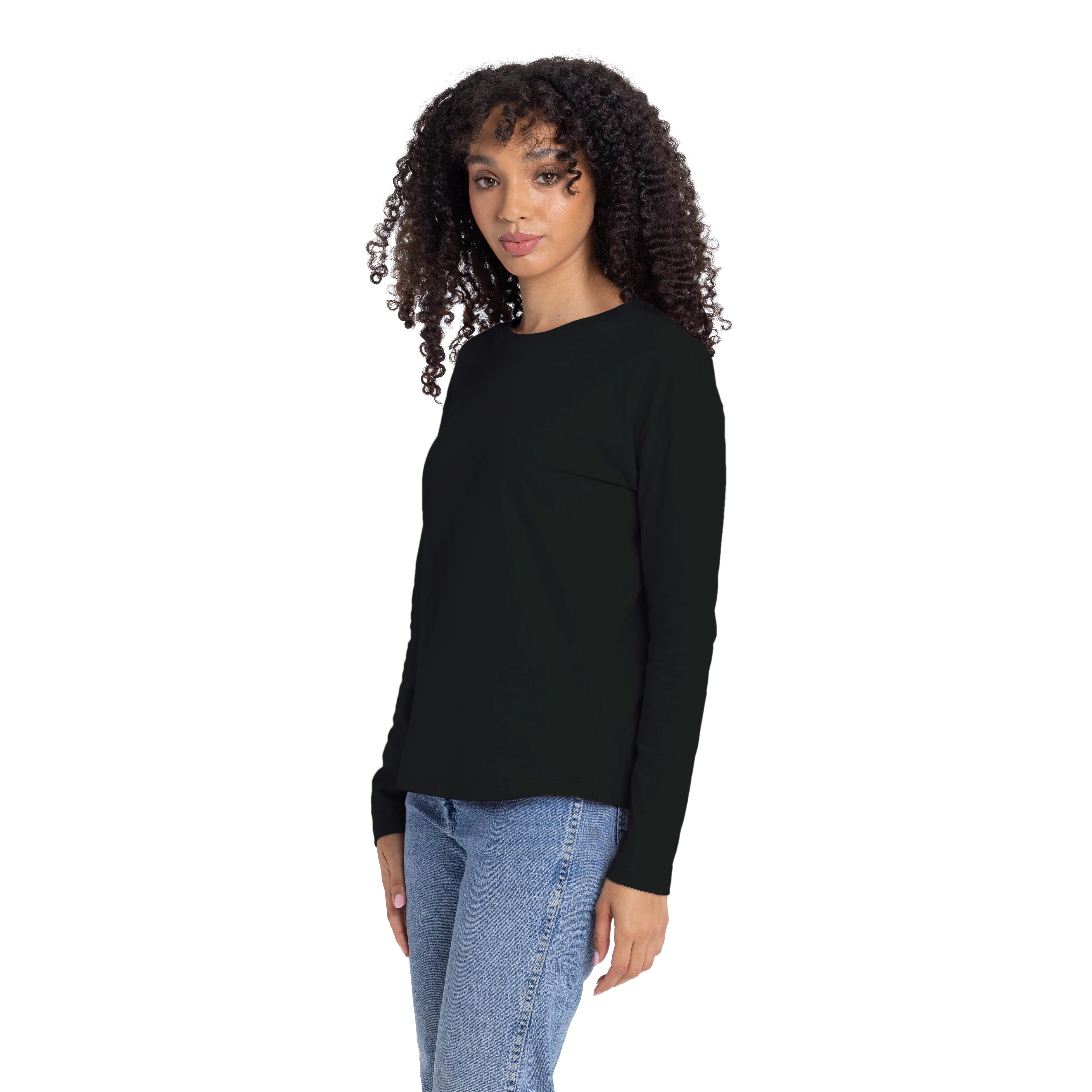 Women's Cotton Relaxed Long Sleeve T-shirt sold by Next Level Apparel product image thumbnail 3