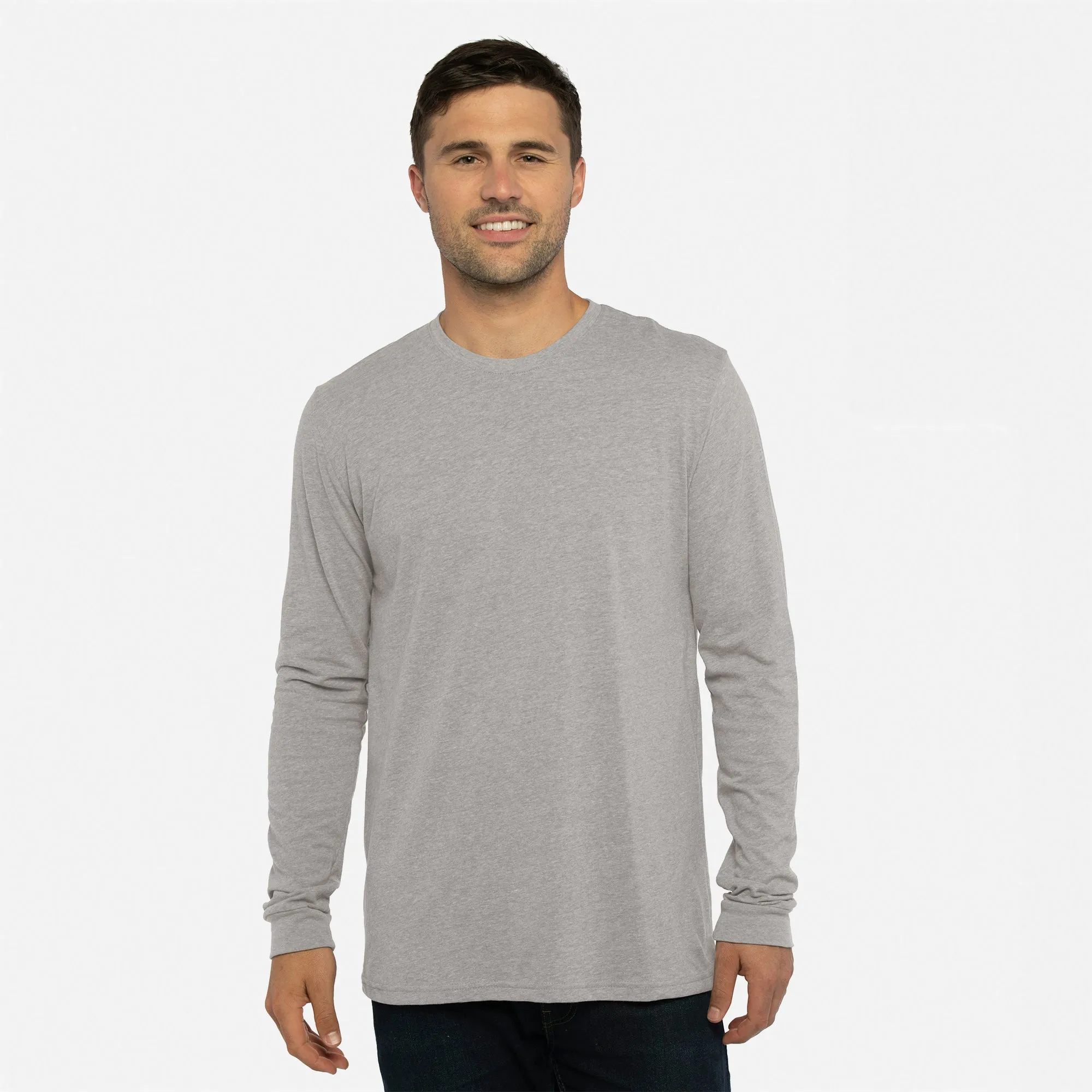 Sueded Long Sleeve T-Shirt sold by Next Level Apparel