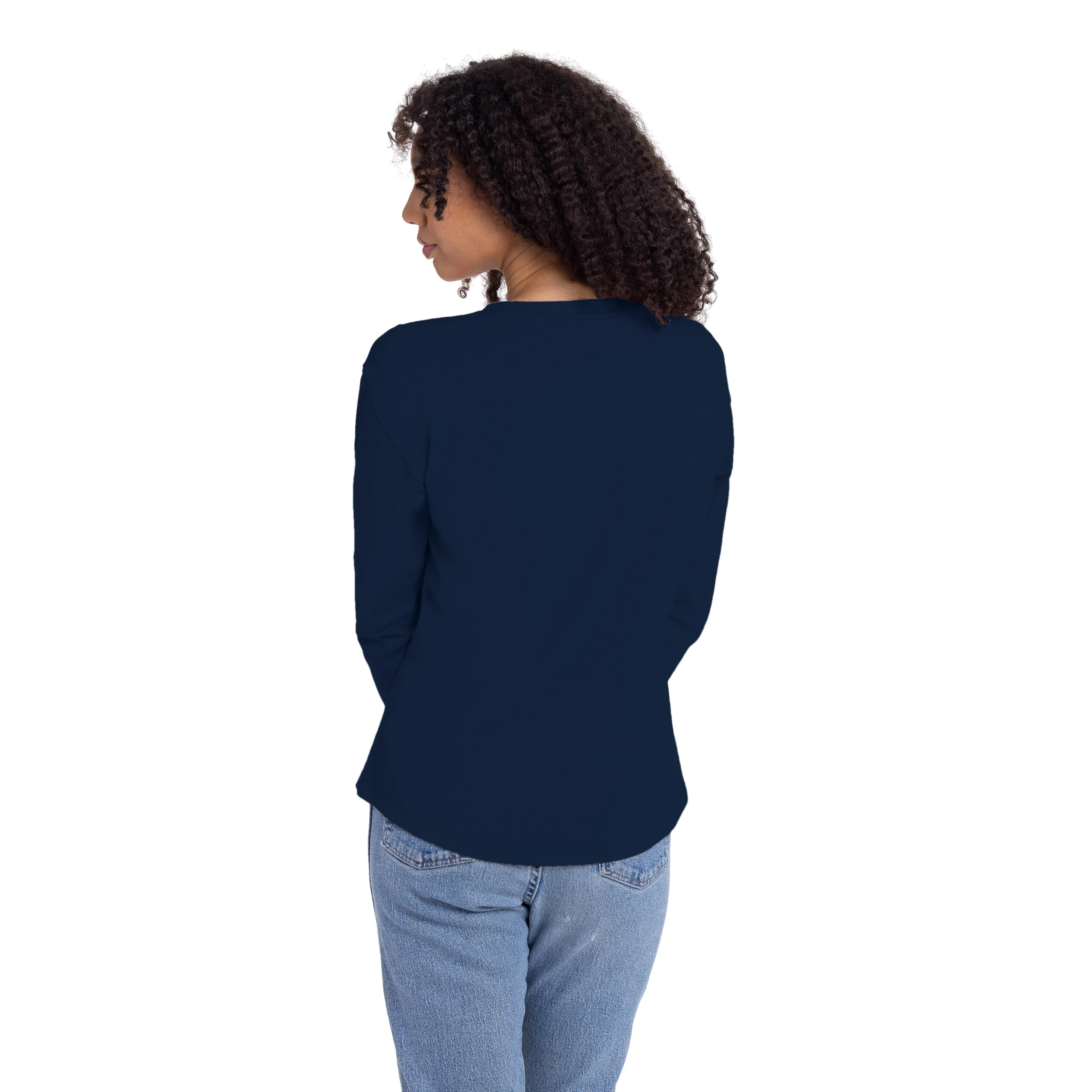Women's Cotton Relaxed Long Sleeve T-shirt sold by Next Level Apparel product image thumbnail 2