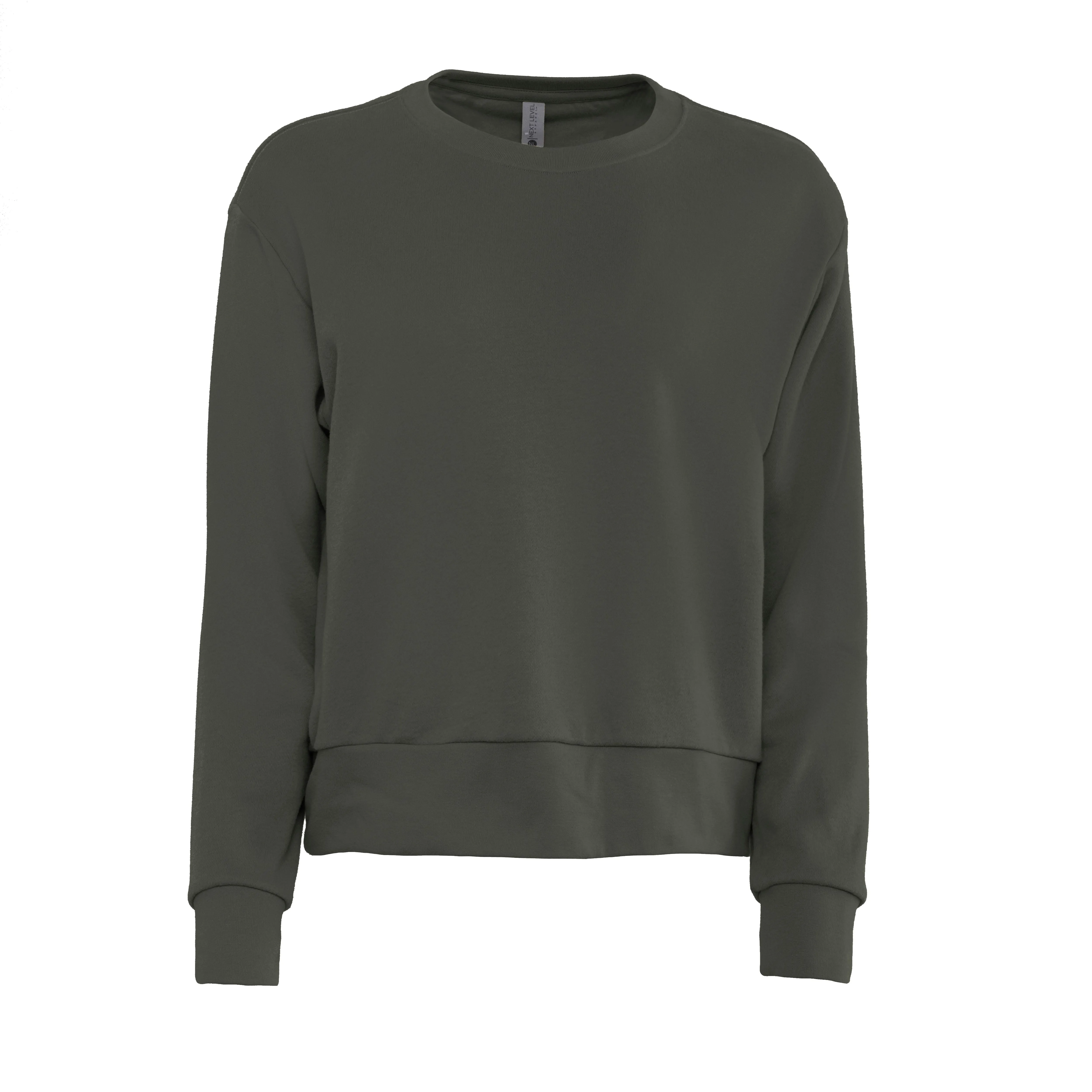 Women's Sueded French Terry Sweatshirt sold by Next Level Apparel product image thumbnail 4