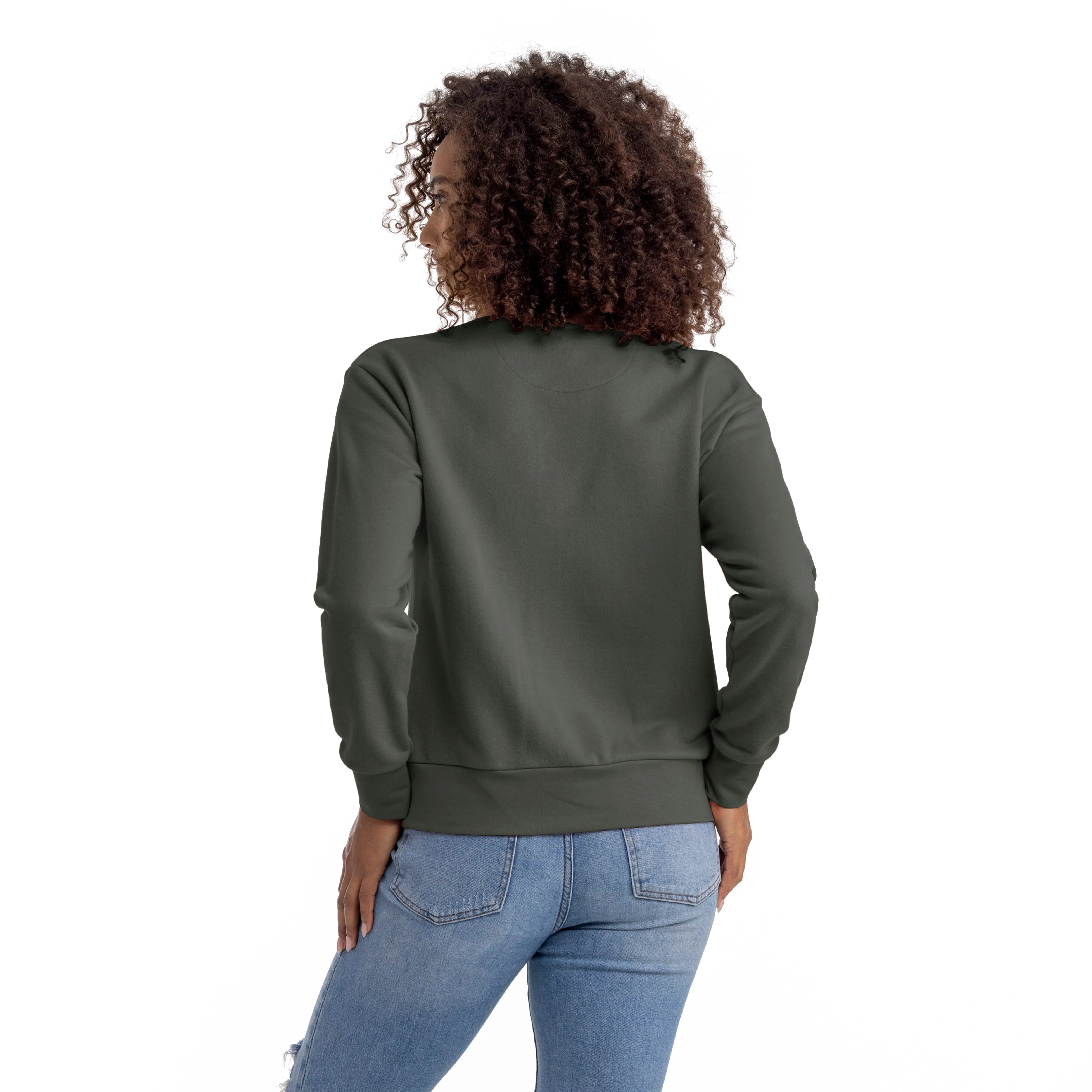 Women's Sueded French Terry Sweatshirt sold by Next Level Apparel product image thumbnail 2
