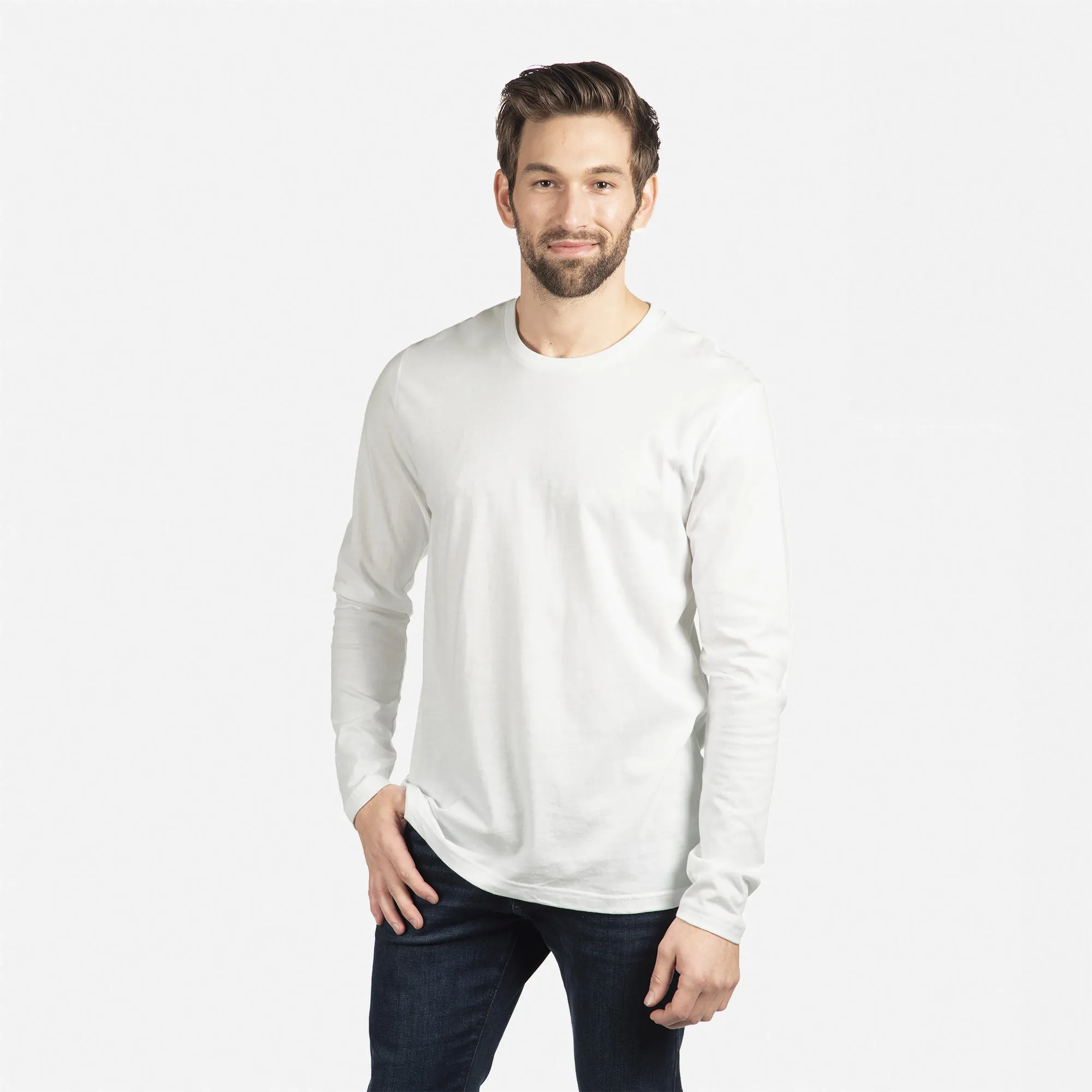 Cotton Long Sleeve T-Shirt sold by Next Level Apparel
