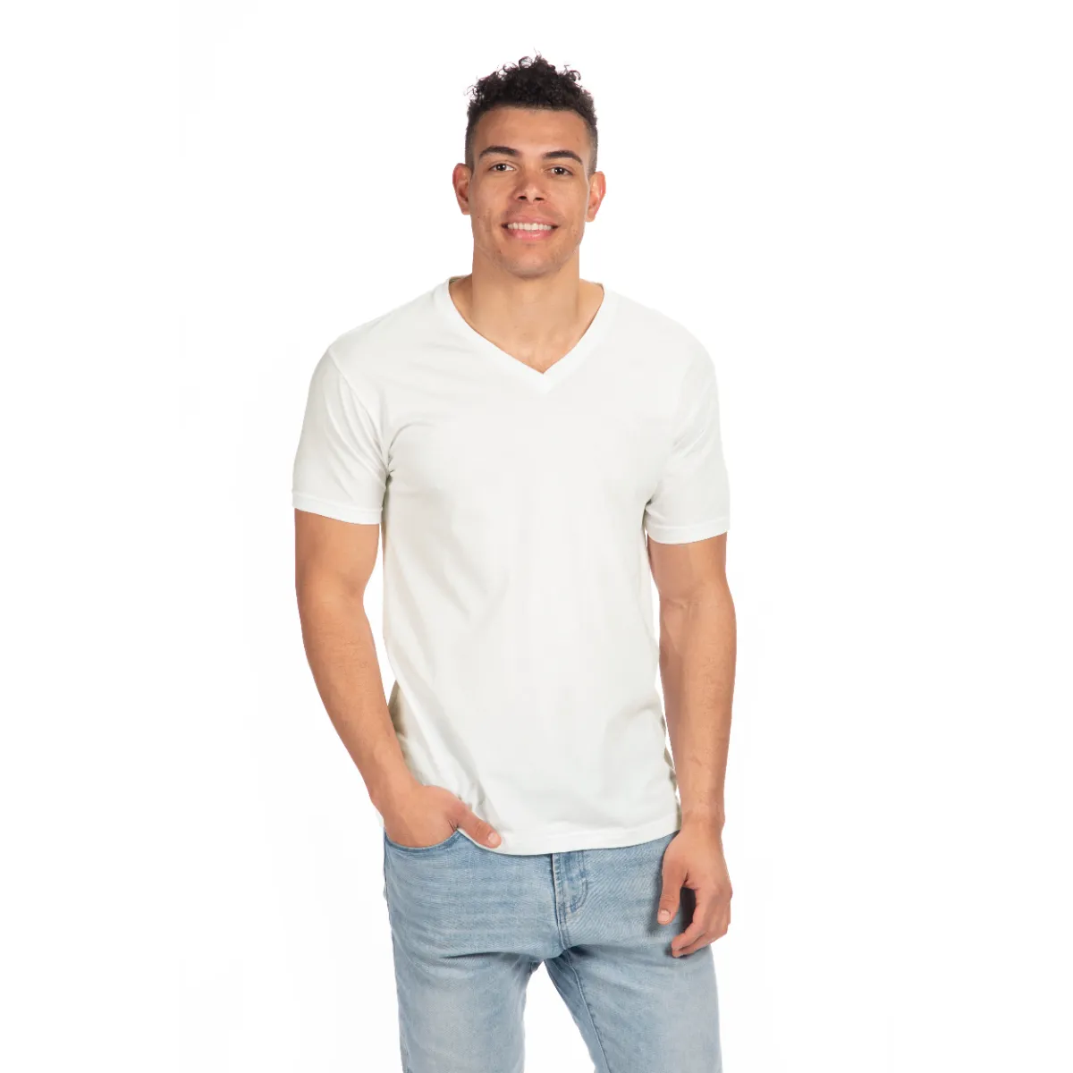CVC V-Neck T-Shirt sold by Next Level Apparel