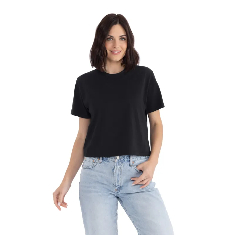 Women's Heavyweight High Waist Boxy T-Shirt made by Next Level Apparel
